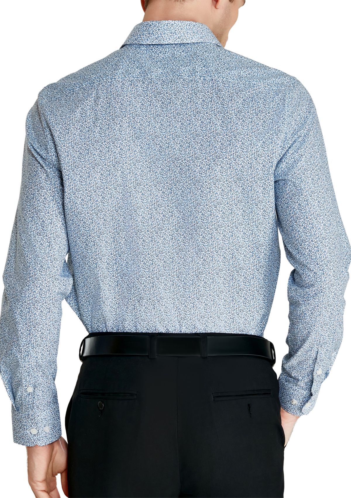 Mens Floral Printed Button Down Shirt