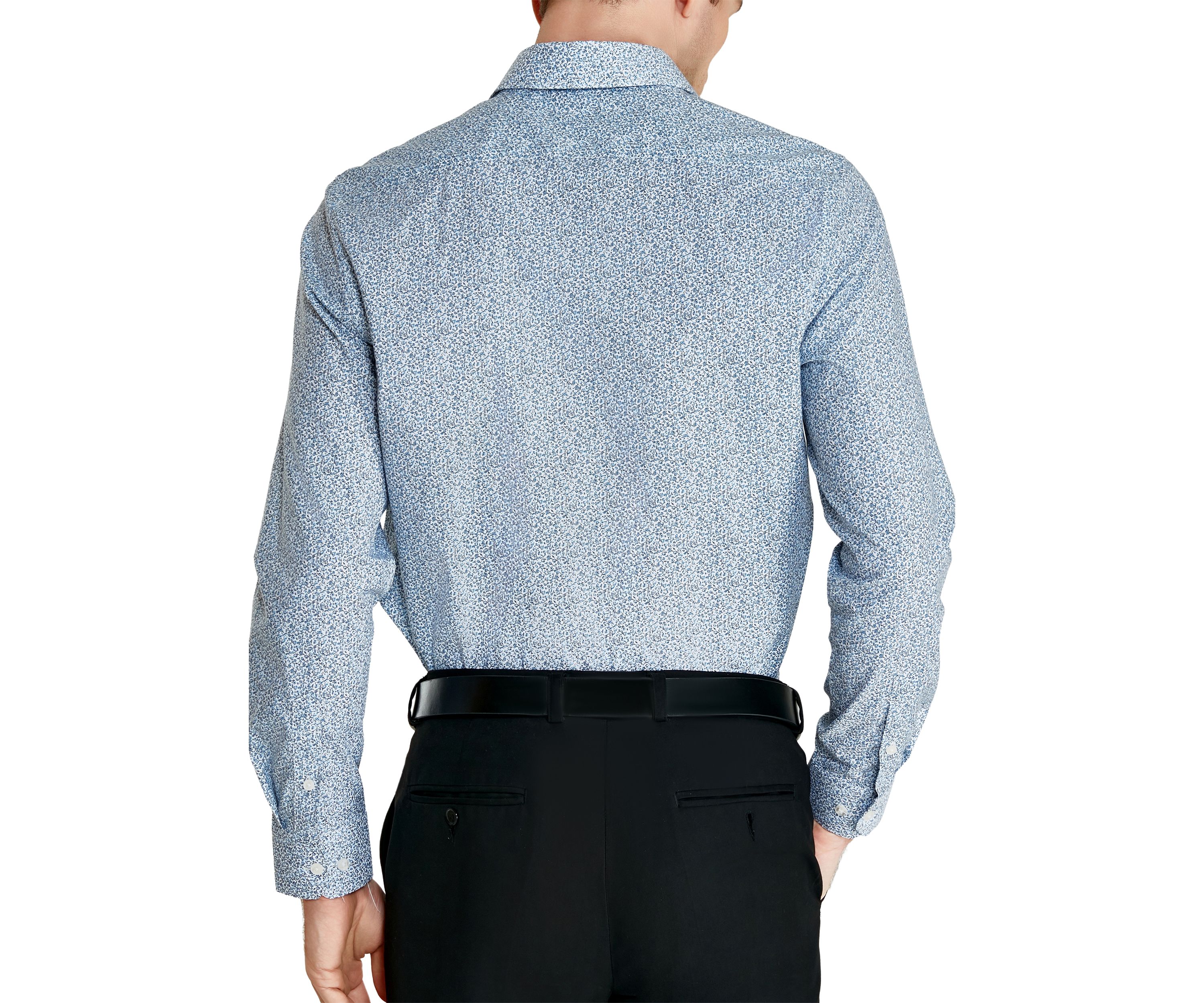 Mens Floral Printed Button Down Shirt
