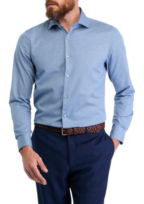Perry Ellis Men's Double Edge Texture Dress Shirt