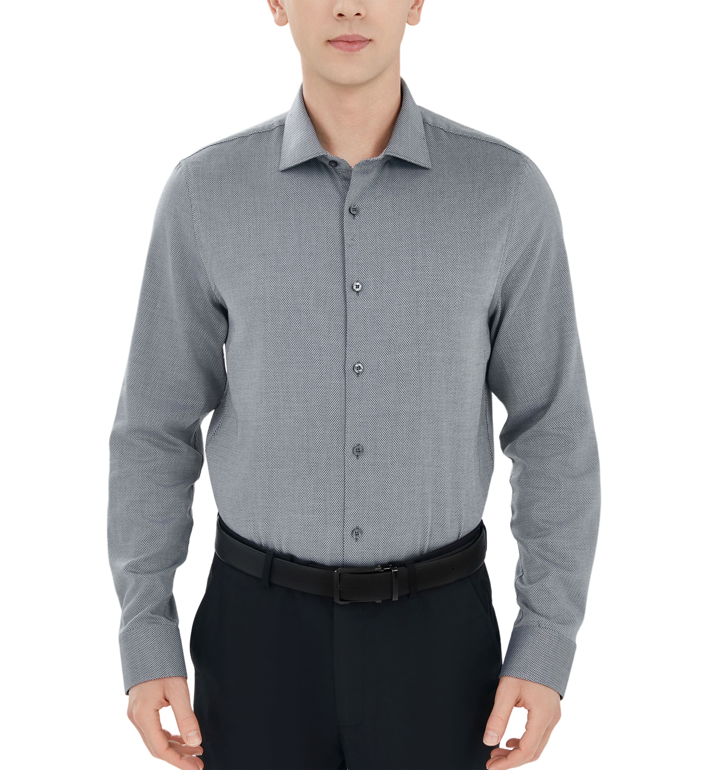 Mens Diamond Dobby Printed Shirt