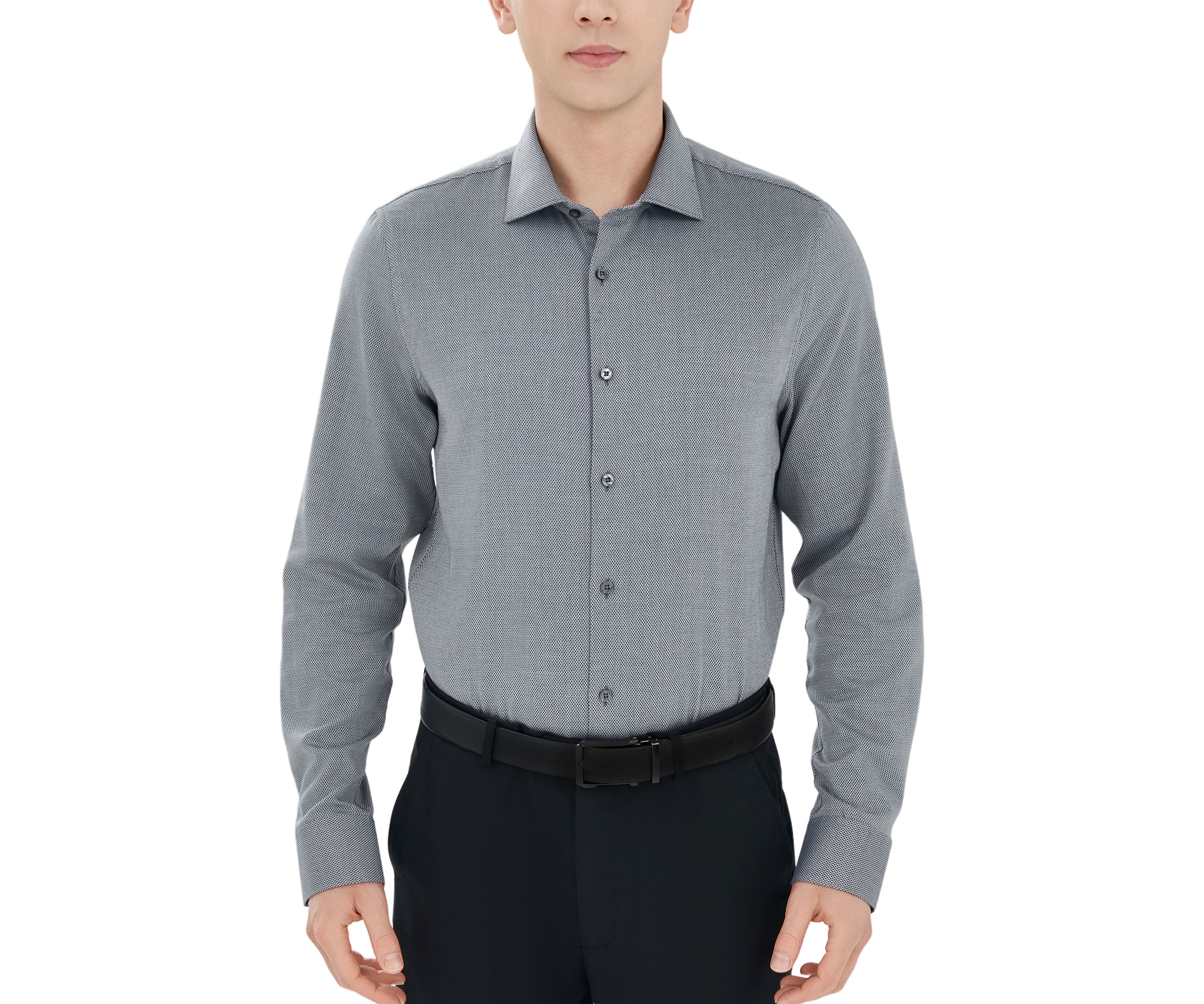 Mens Diamond Dobby Printed Shirt