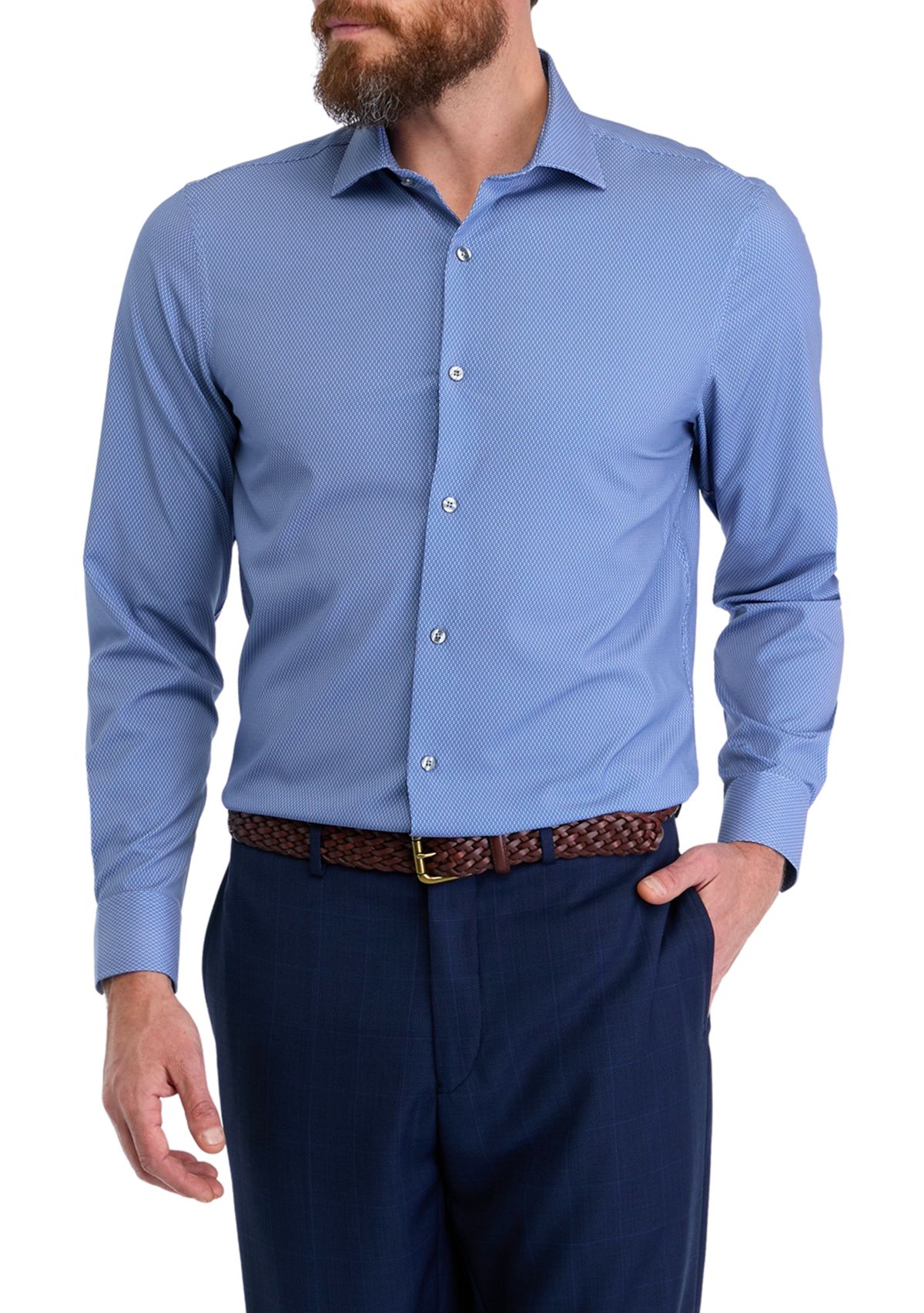 Performance Tech Printed Dress Shirt