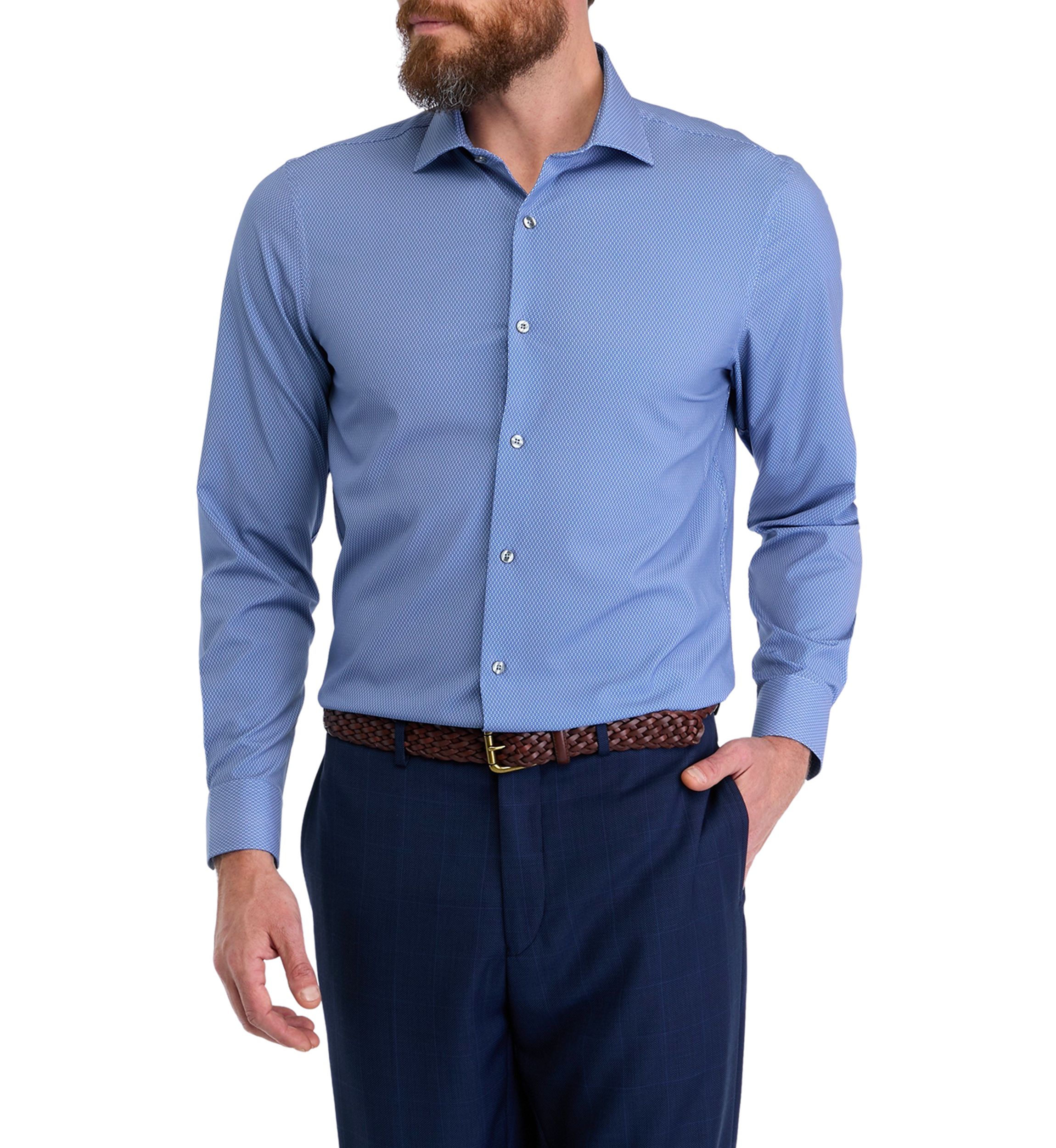 Performance Tech Printed Dress Shirt
