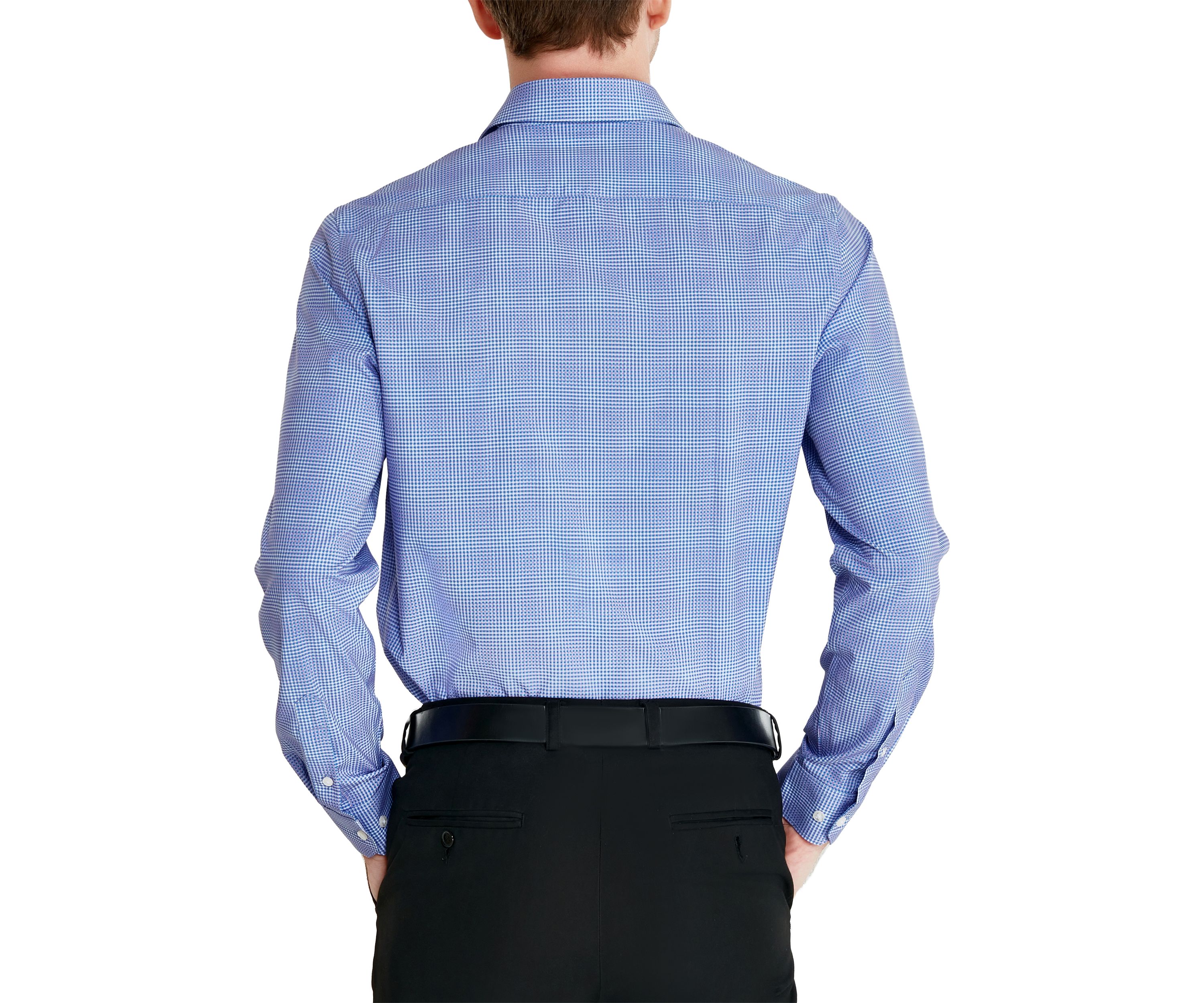 Mens Pindot Printed Button Down Shirt