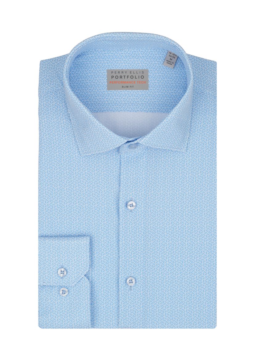 Perry Ellis Men's Floral Print Long Sleeve Spread Collar Shirt | Belk