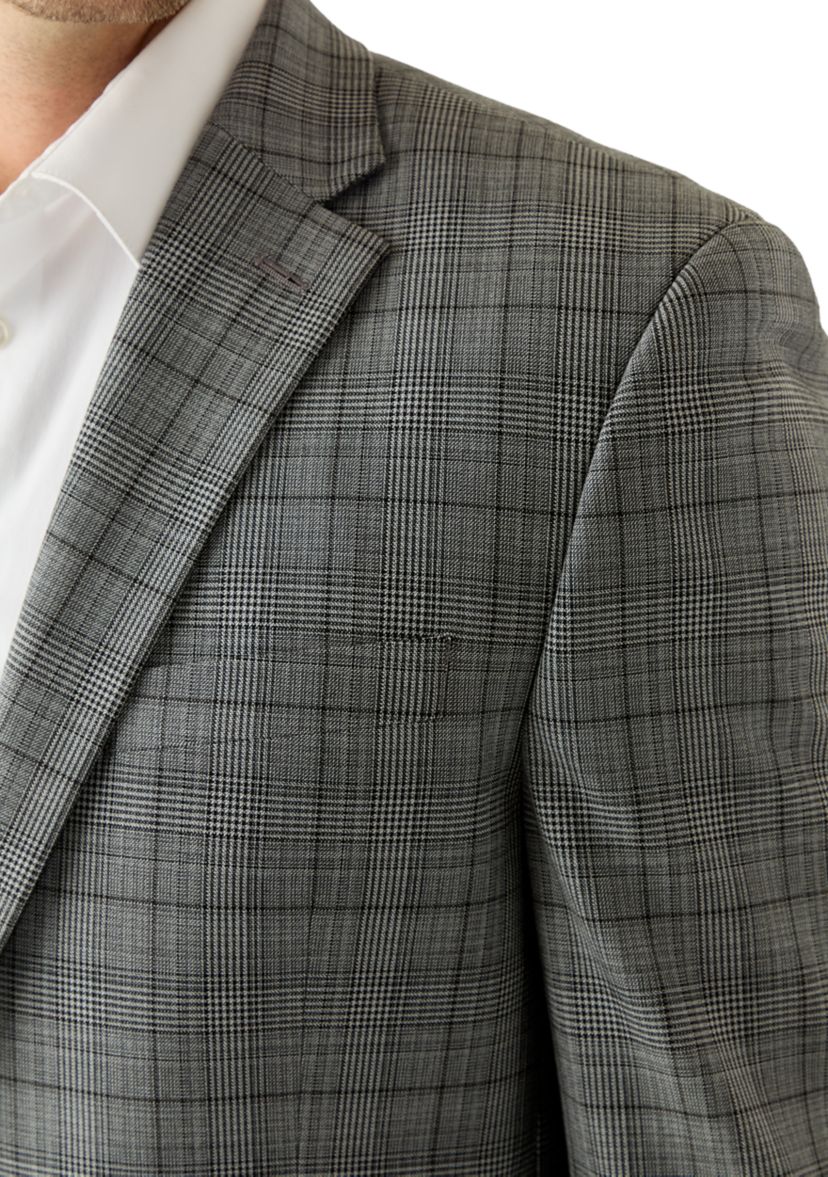 Mens Notch Lapel Two Button Suit Jacket