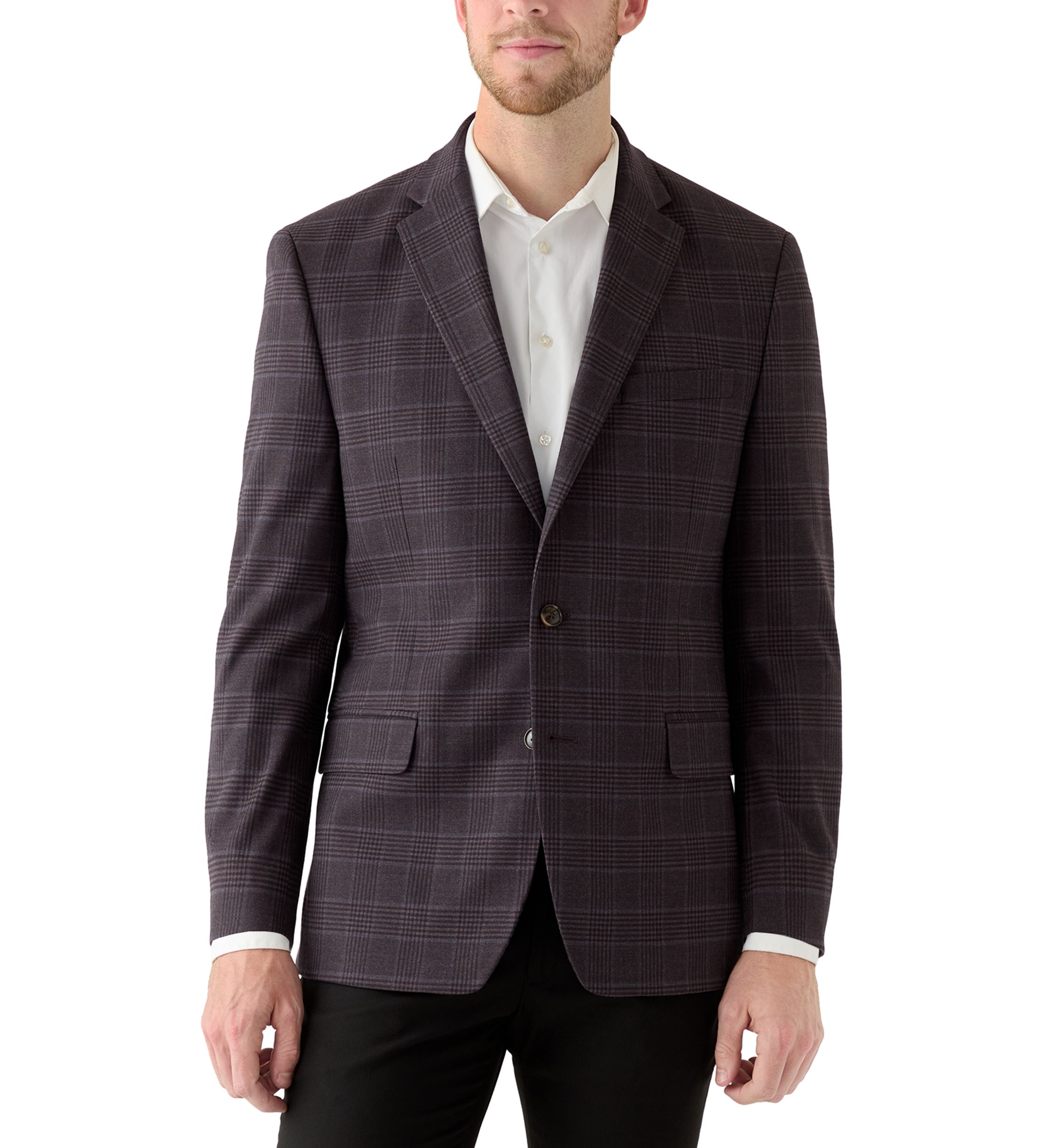 Single Breasted Two-Button Sport Coat 