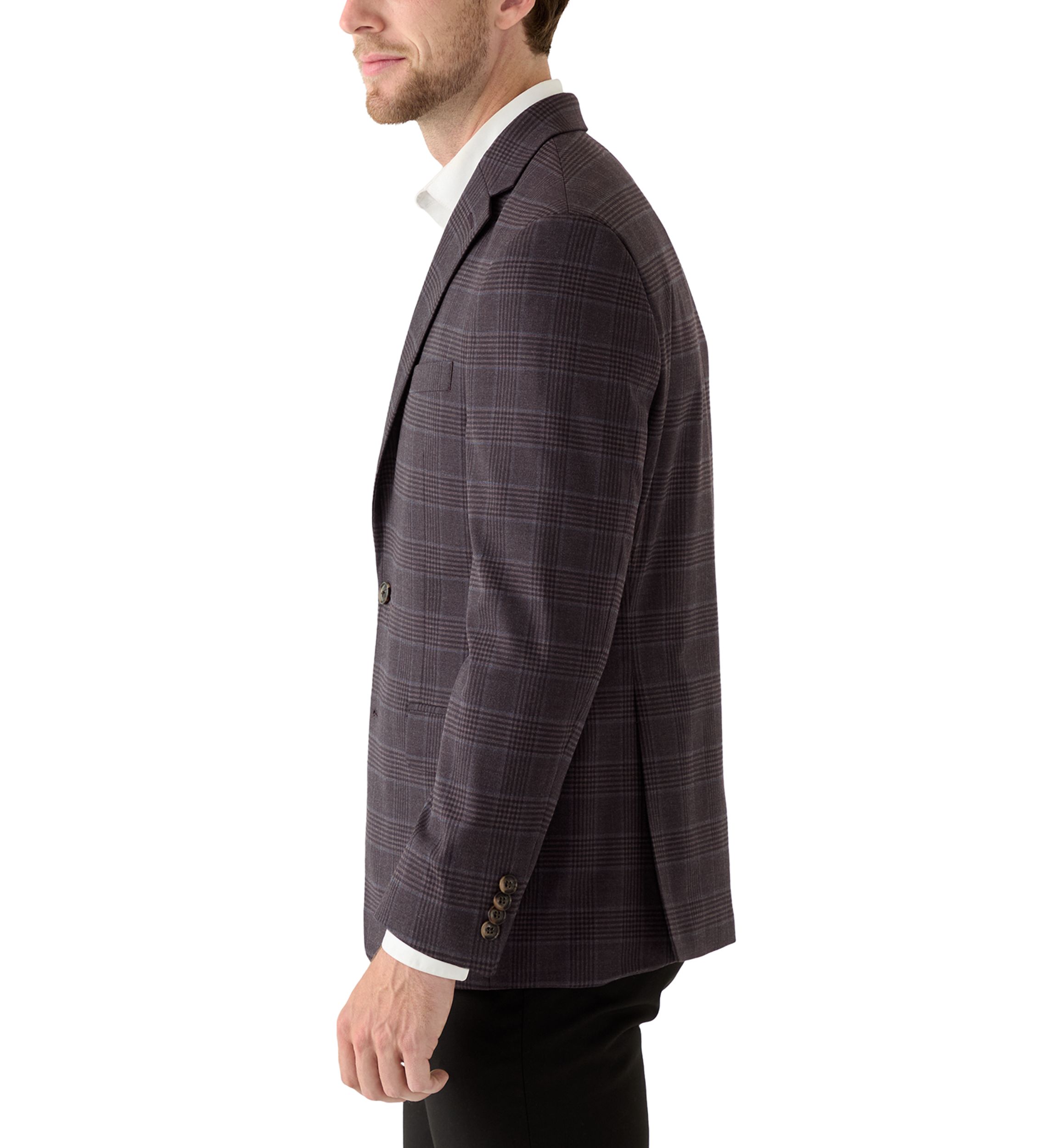 Single Breasted Two-Button Sport Coat 