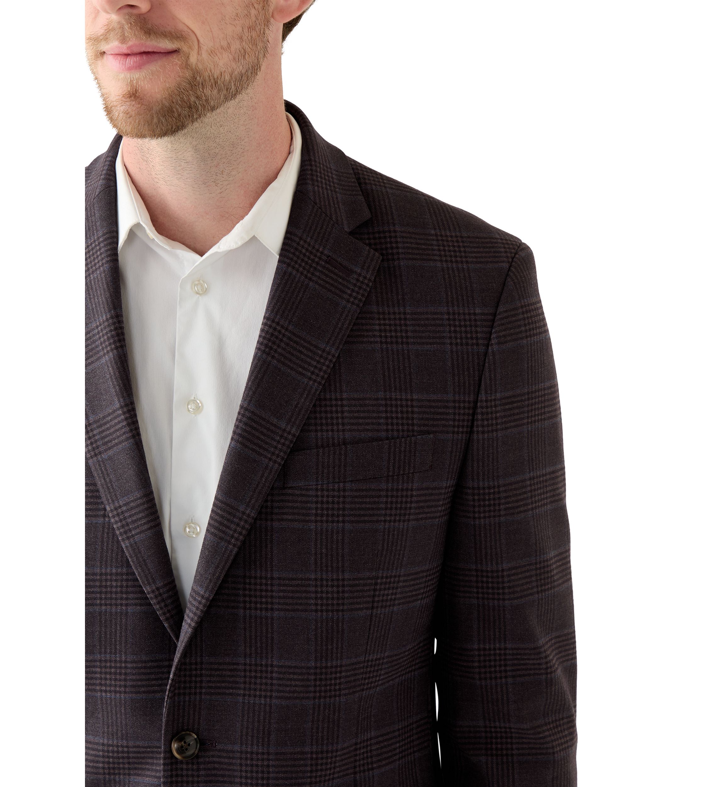 Single Breasted Two-Button Sport Coat 