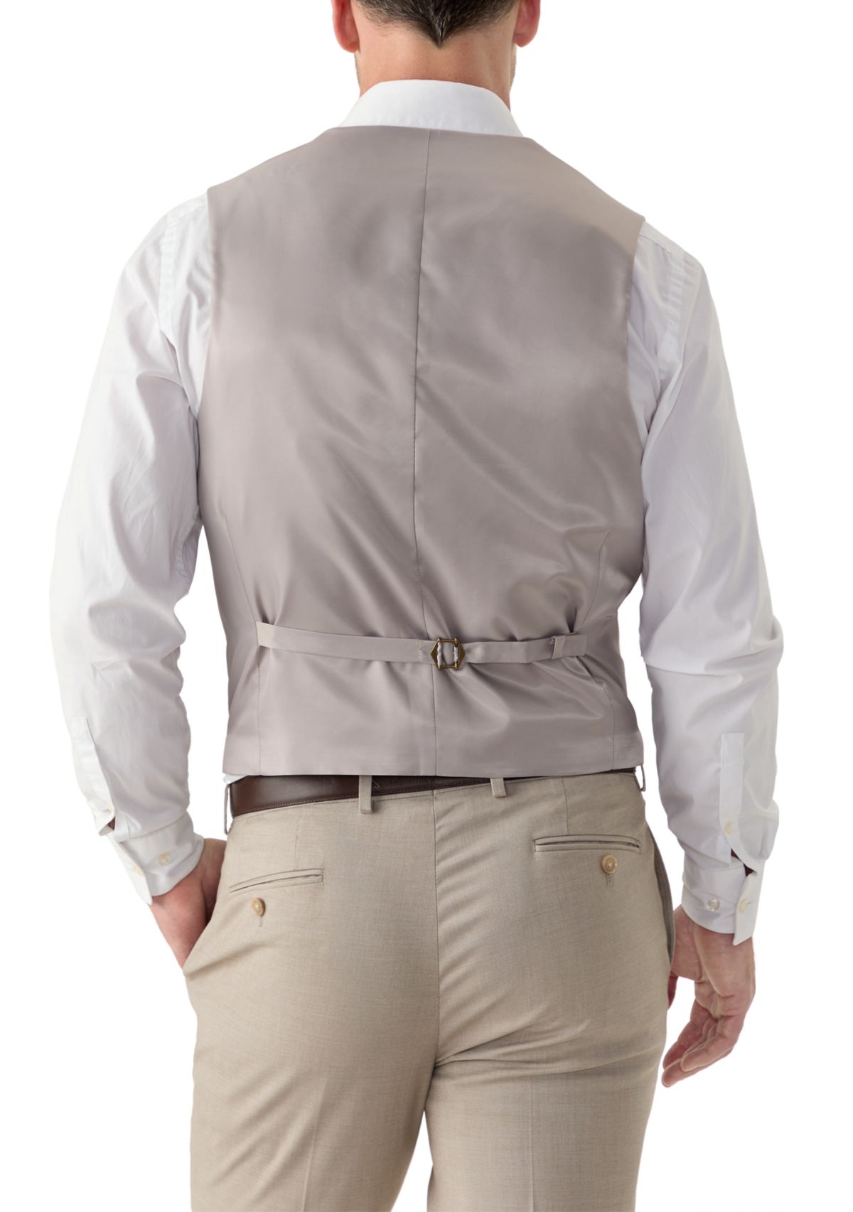 Mens Front Double Besom Pocket Suit Vest