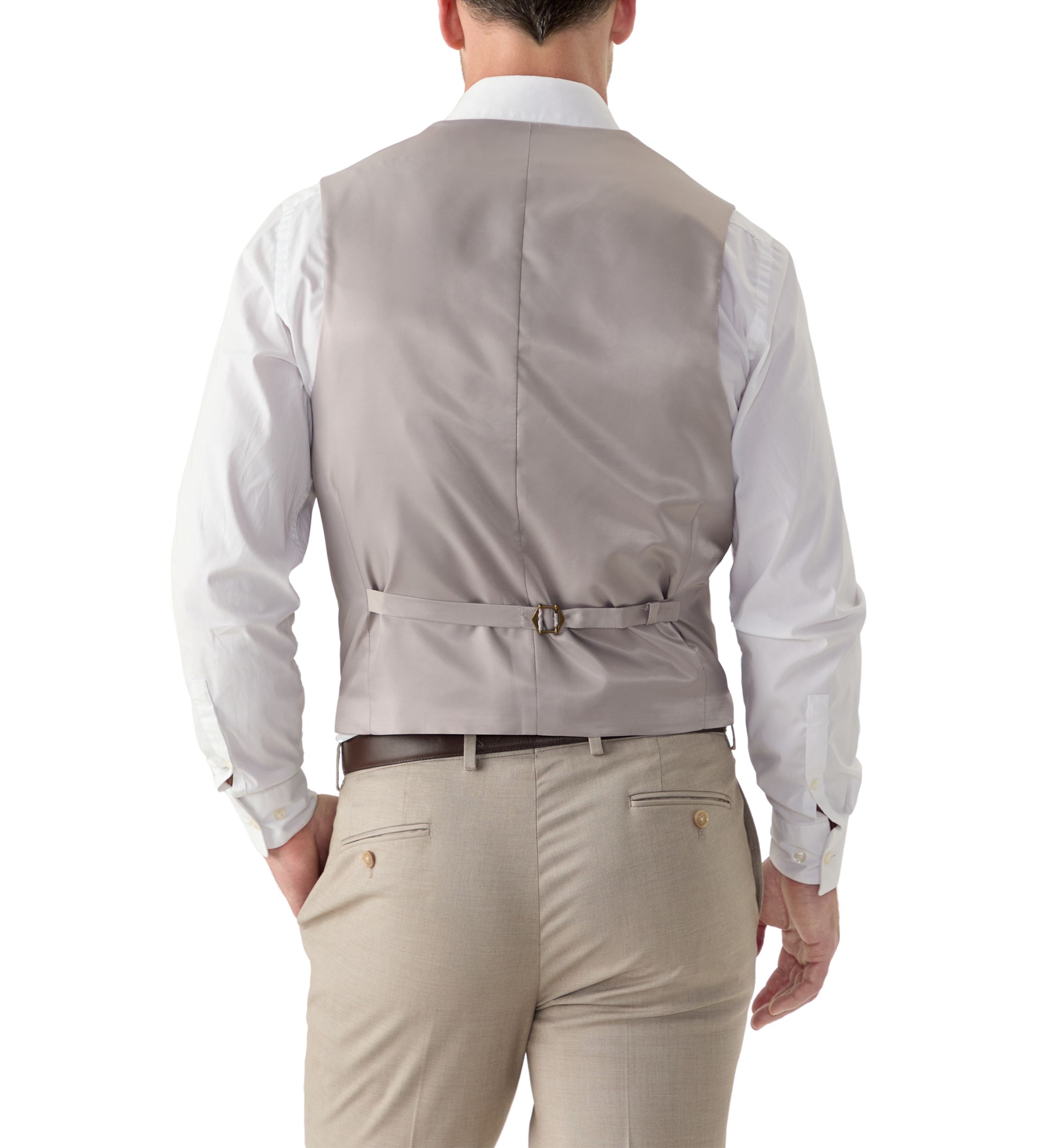 Mens Front Double Besom Pocket Suit Vest