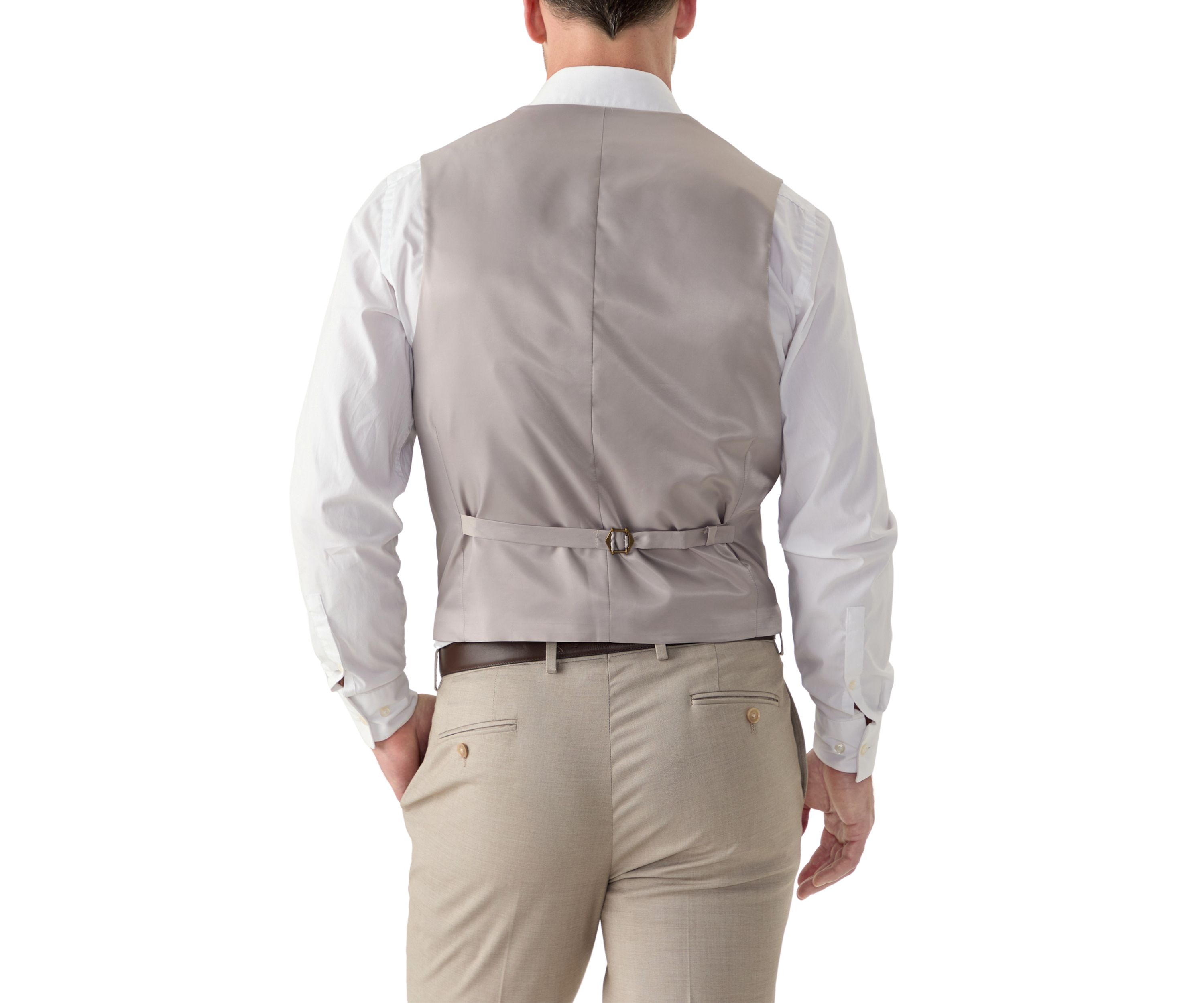 Mens Front Double Besom Pocket Suit Vest