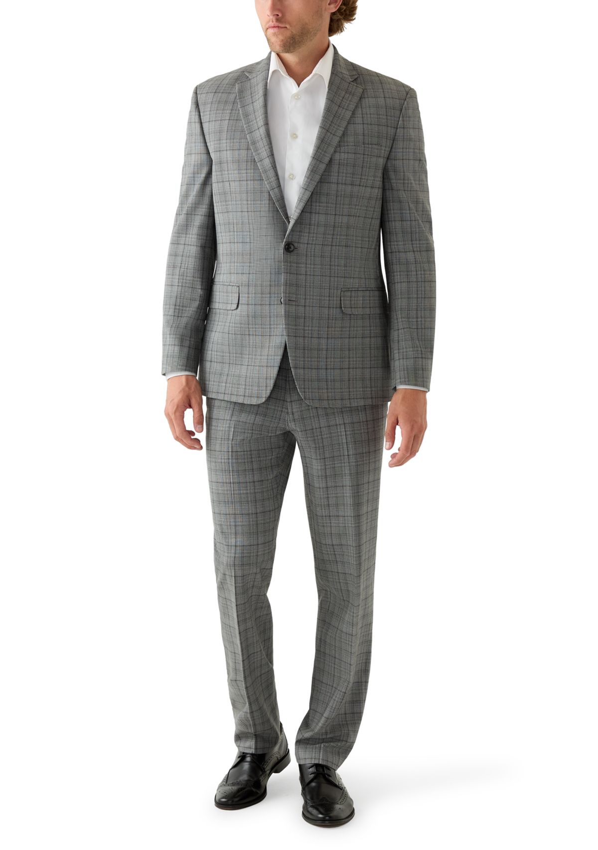Mens Black and White Plaid Pants
