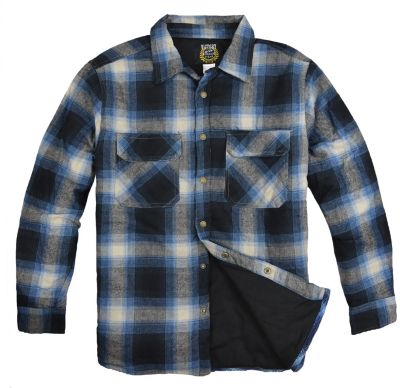 Victory Outfitters Men's Thermal Shirt Jacket, Blue, XL