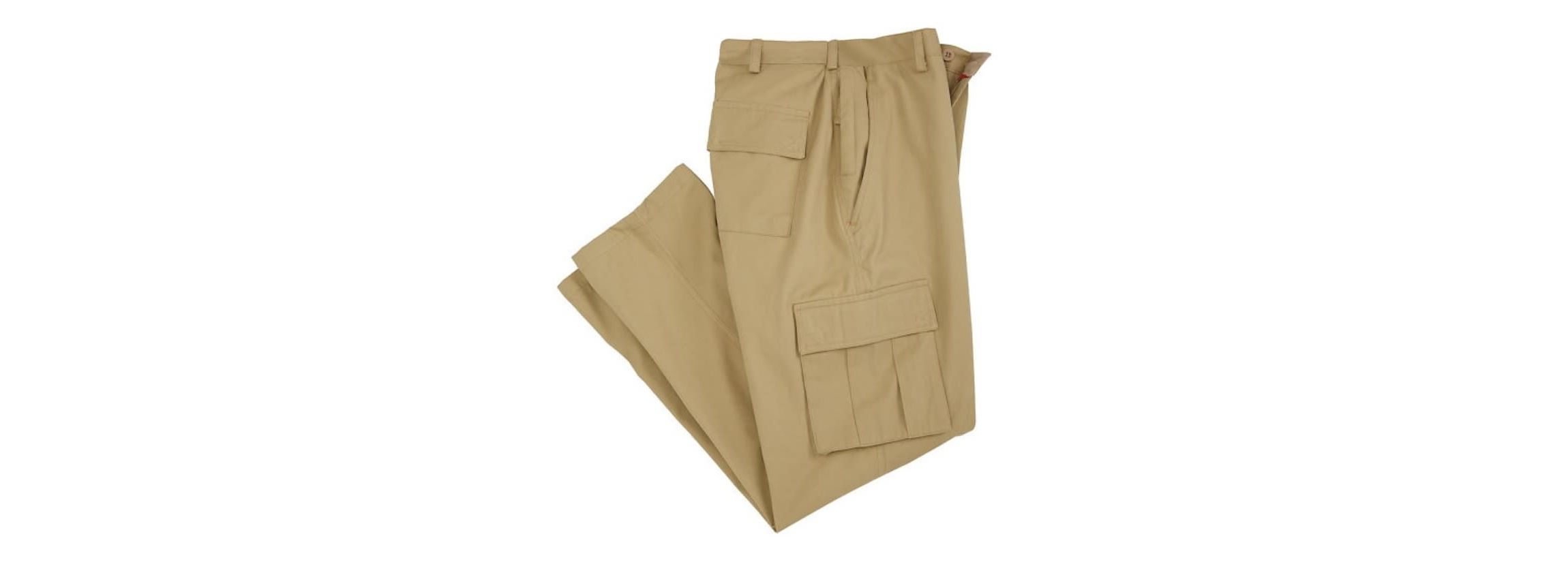 Men’s Cotton Twill Cargo Pants w/Multi Pockets