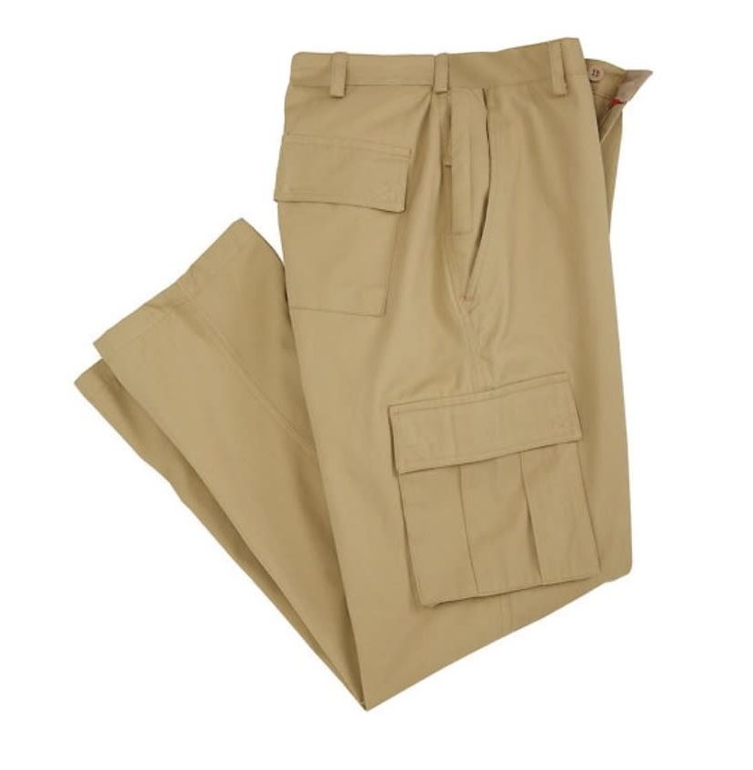 Men’s Cotton Twill Cargo Pants w/Multi Pockets