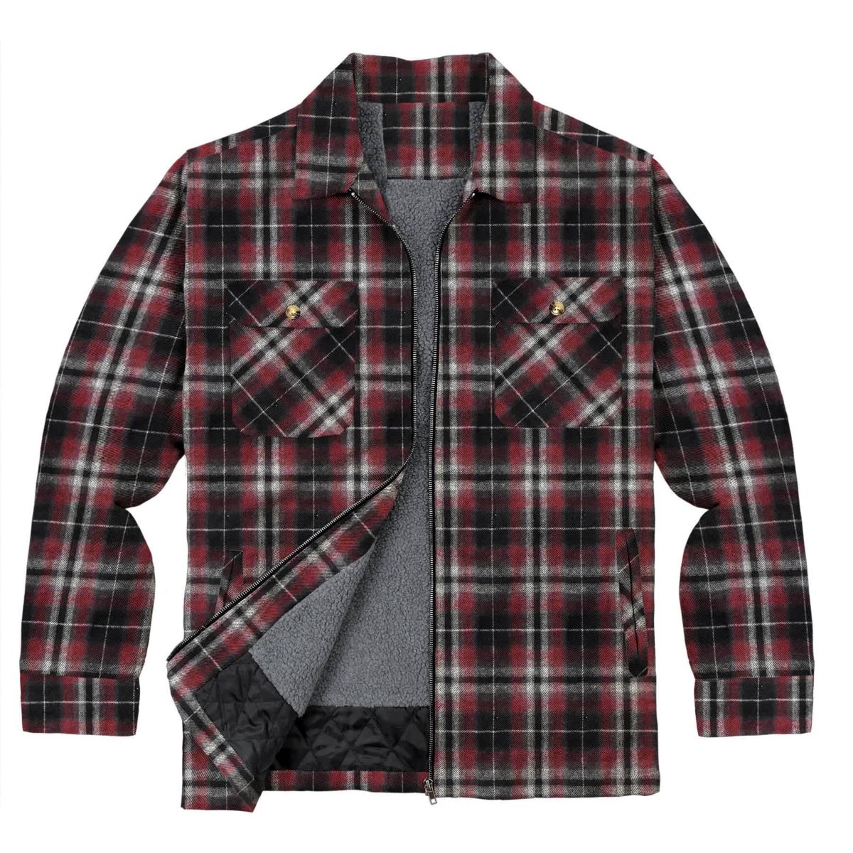 Sherpa Lined Flannel Jacket