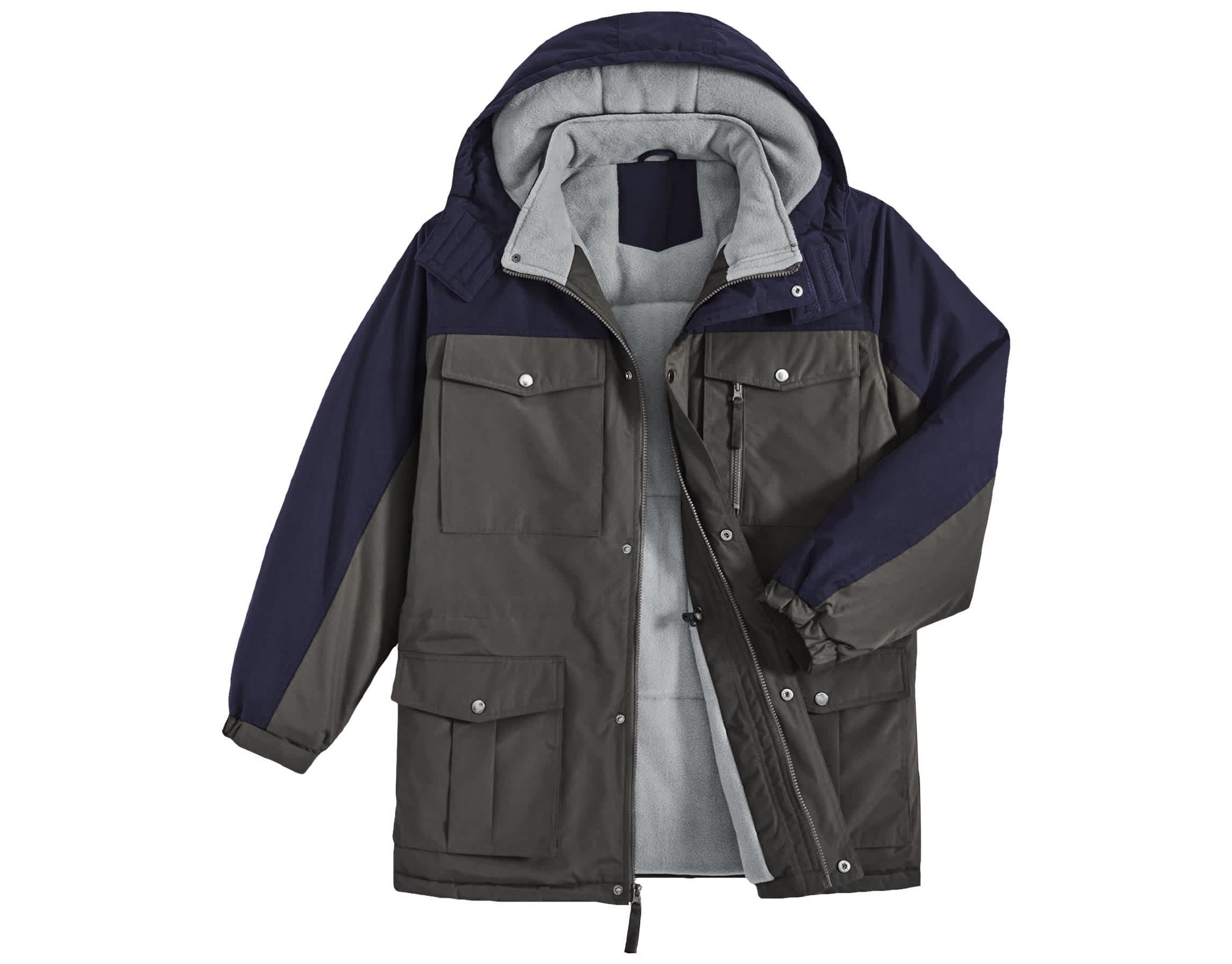 Mens Insulated Hooded Parka