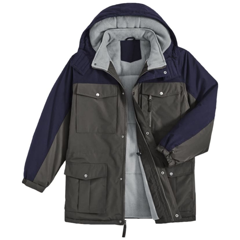 Mens Insulated Hooded Parka