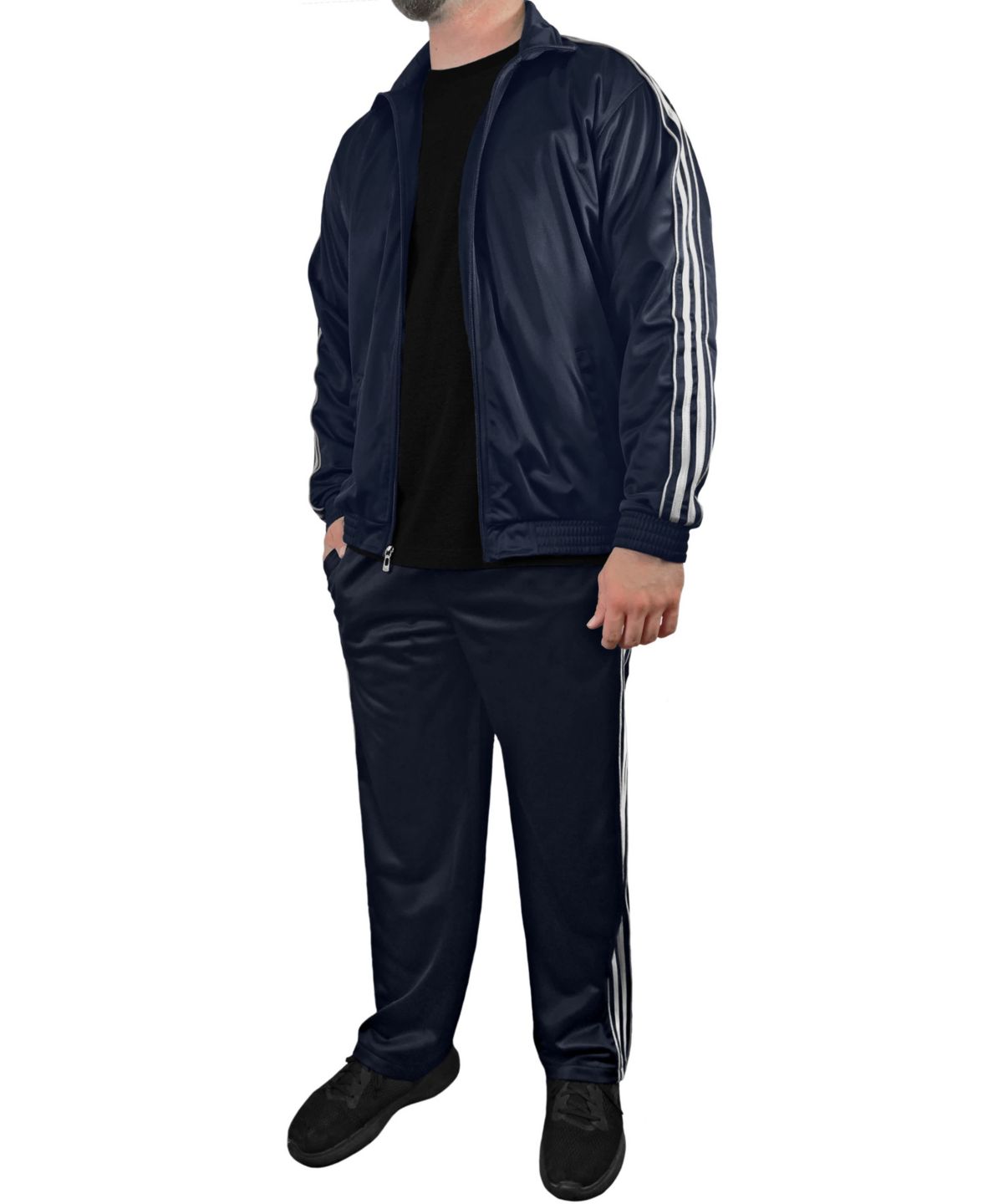 Mens Active Zip Up Jacket/Pant Set