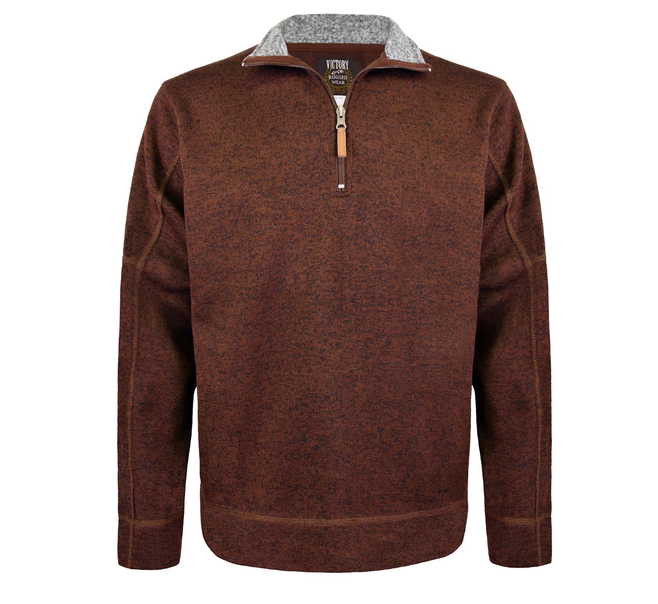 Half Zip Pullover W/Contrast Collar
