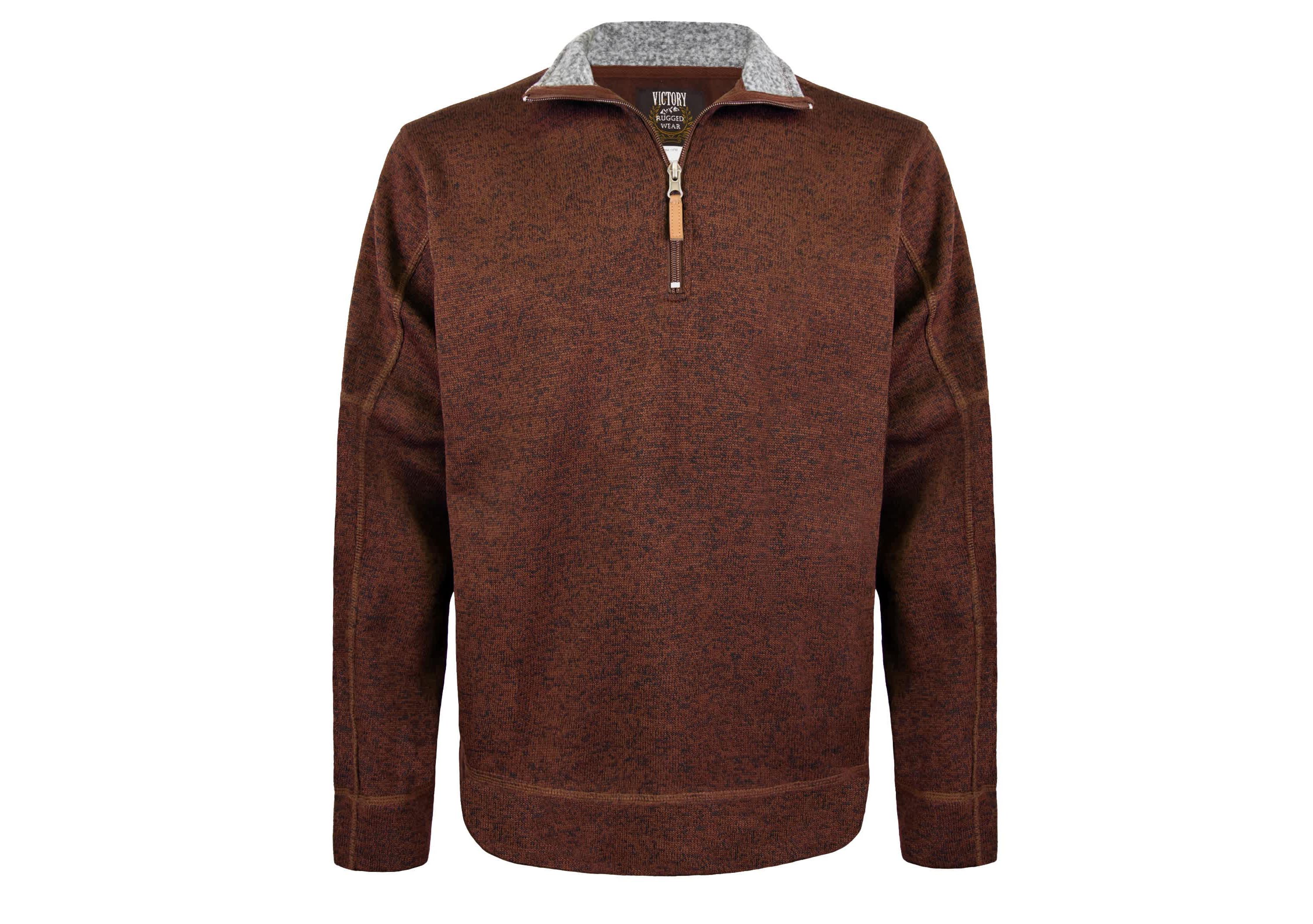 Half Zip Pullover W/Contrast Collar