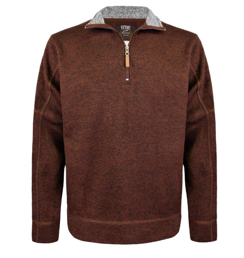 Half Zip Pullover W/Contrast Collar