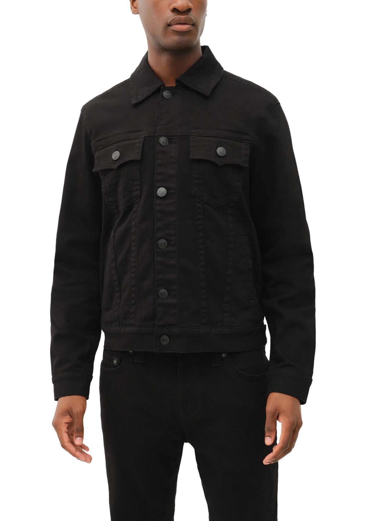 Black Denim Trucker Jacket