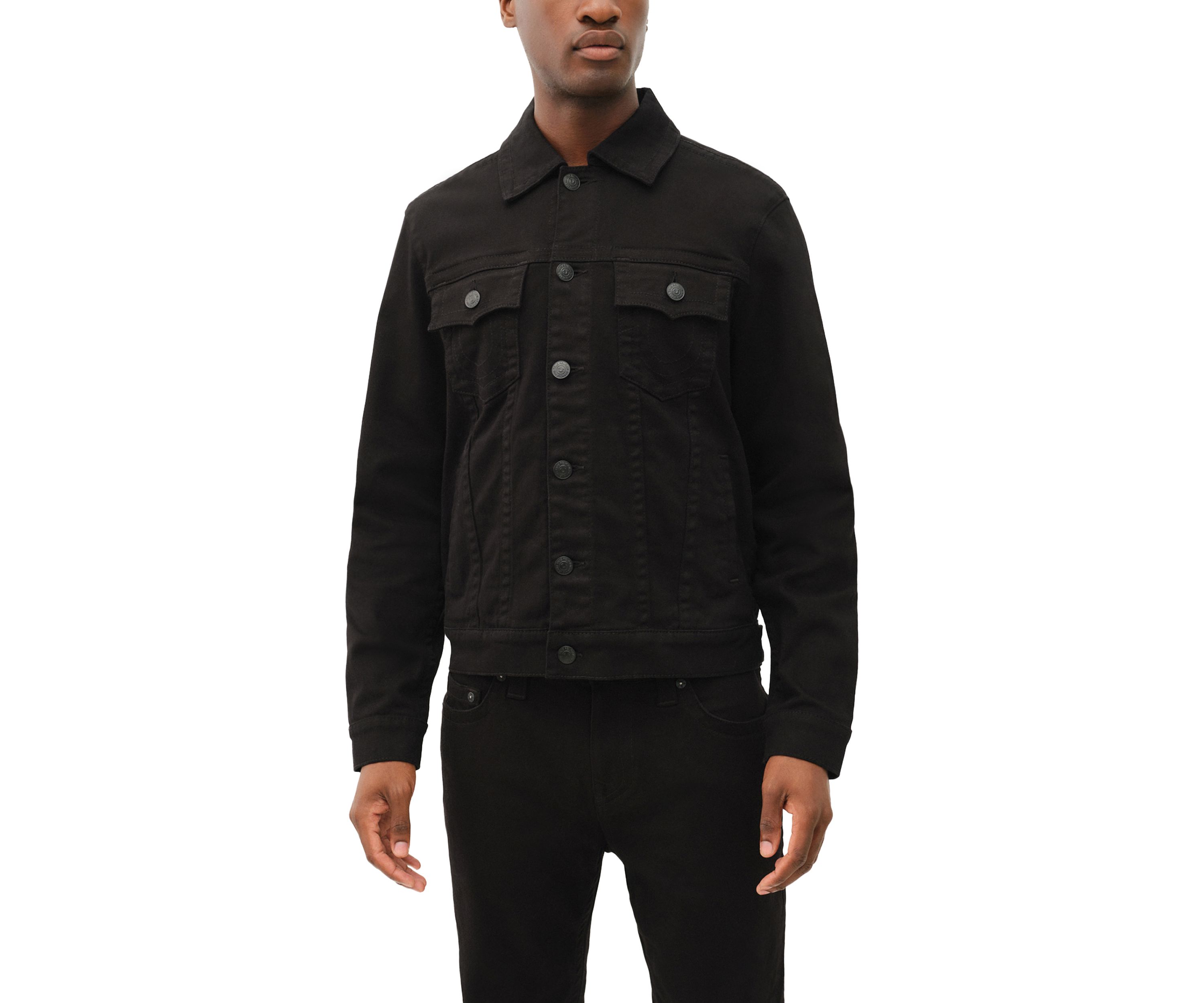 Black Denim Trucker Jacket