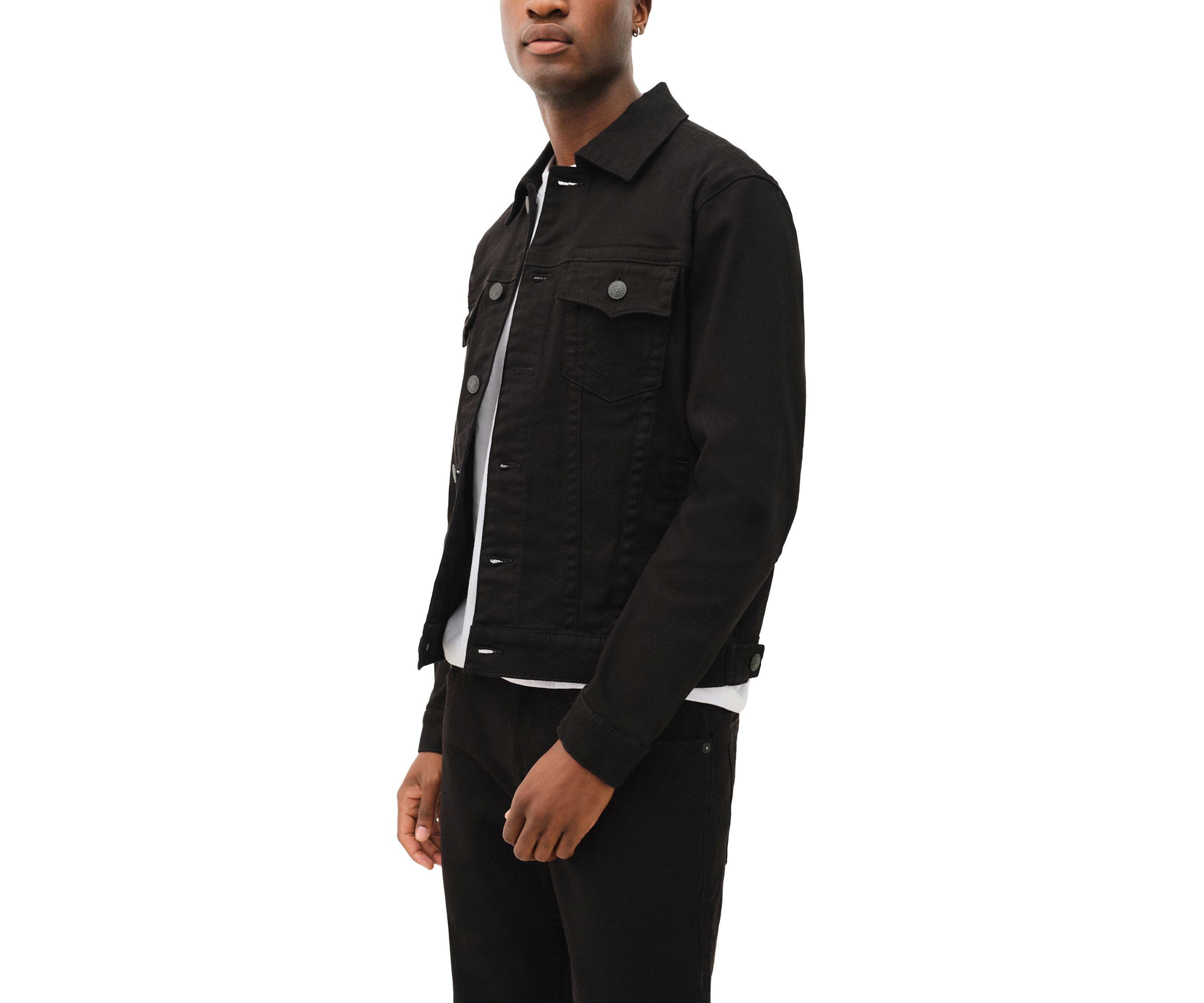 Black Denim Trucker Jacket