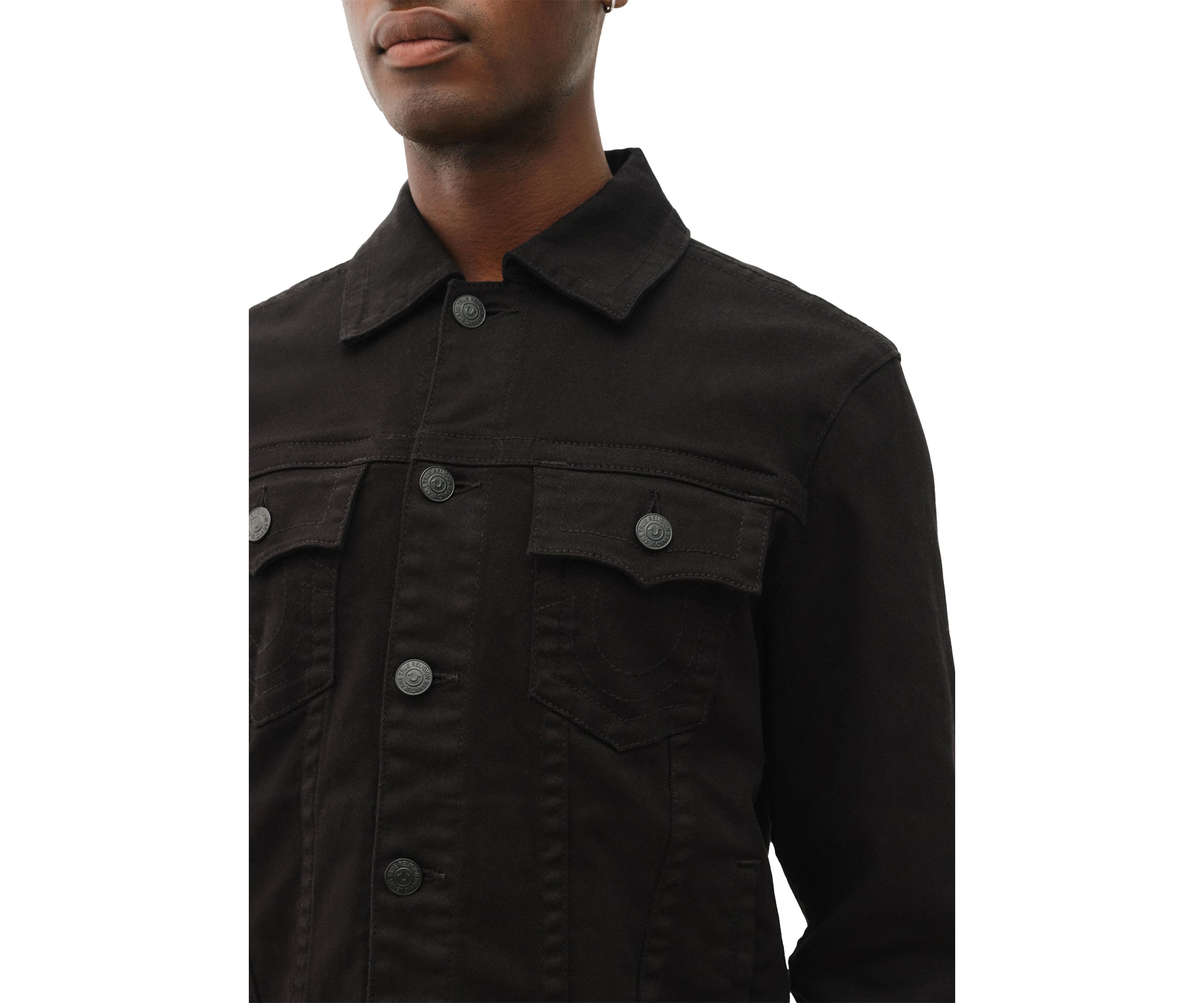 Black Denim Trucker Jacket