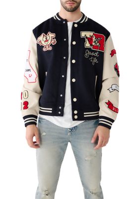 True religion varsity jacket mens top