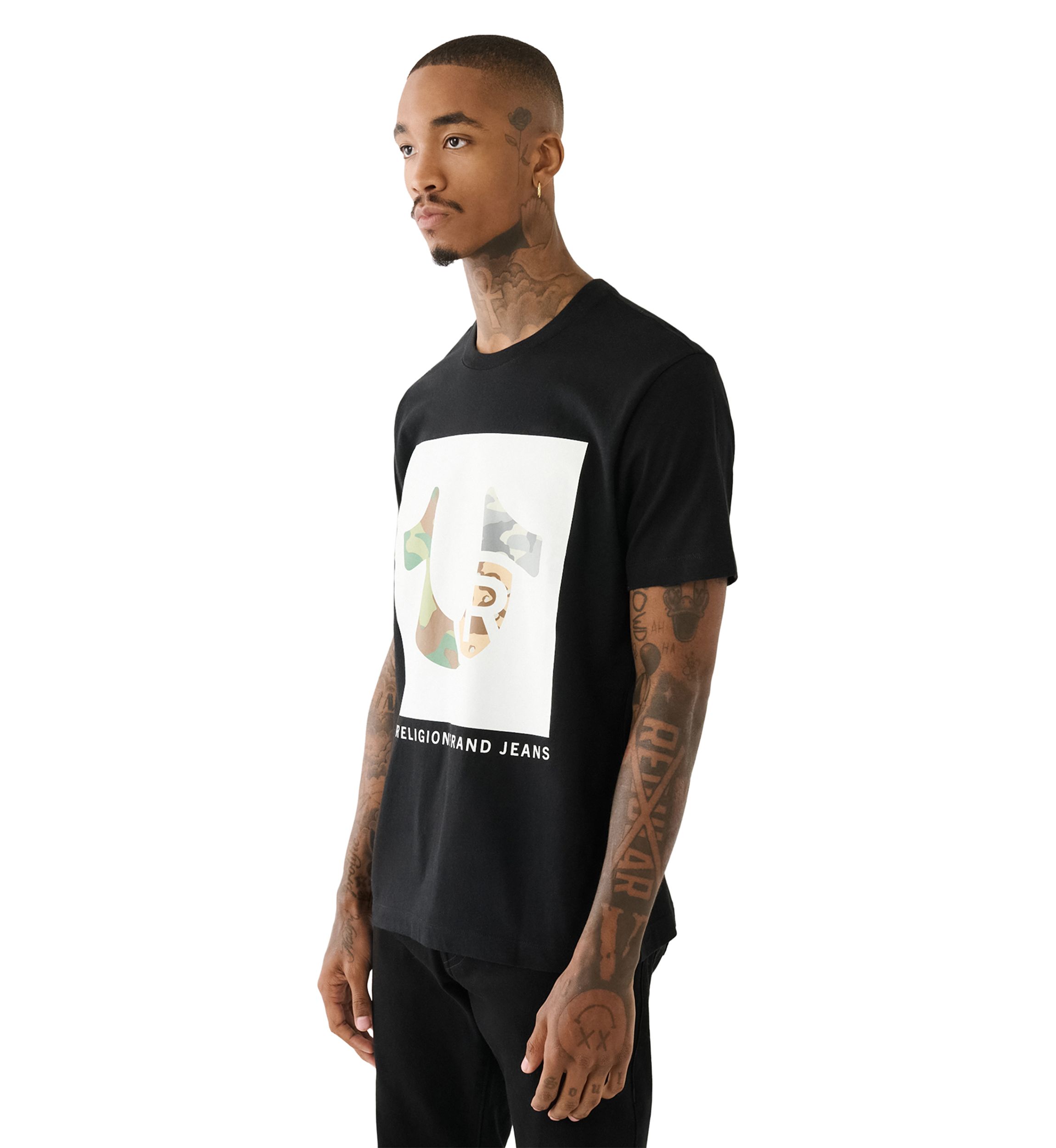 Multi Camo Logo Short Sleeve T-Shirt 