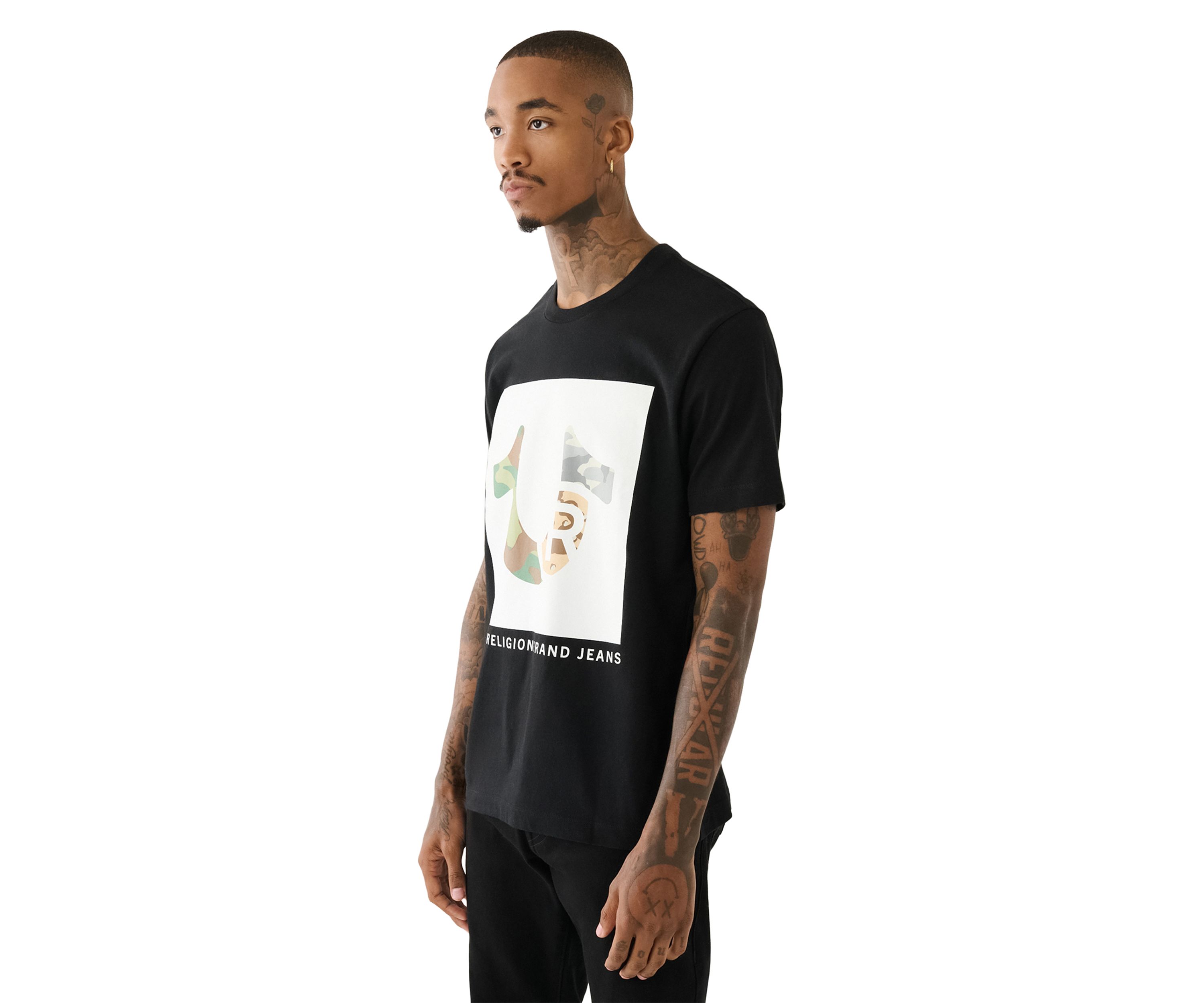 Multi Camo Logo Short Sleeve T-Shirt 