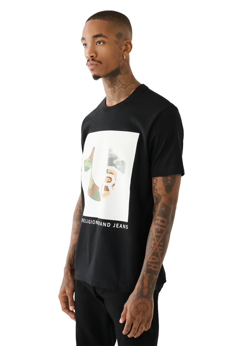 Multi Camo Logo Short Sleeve T-Shirt 