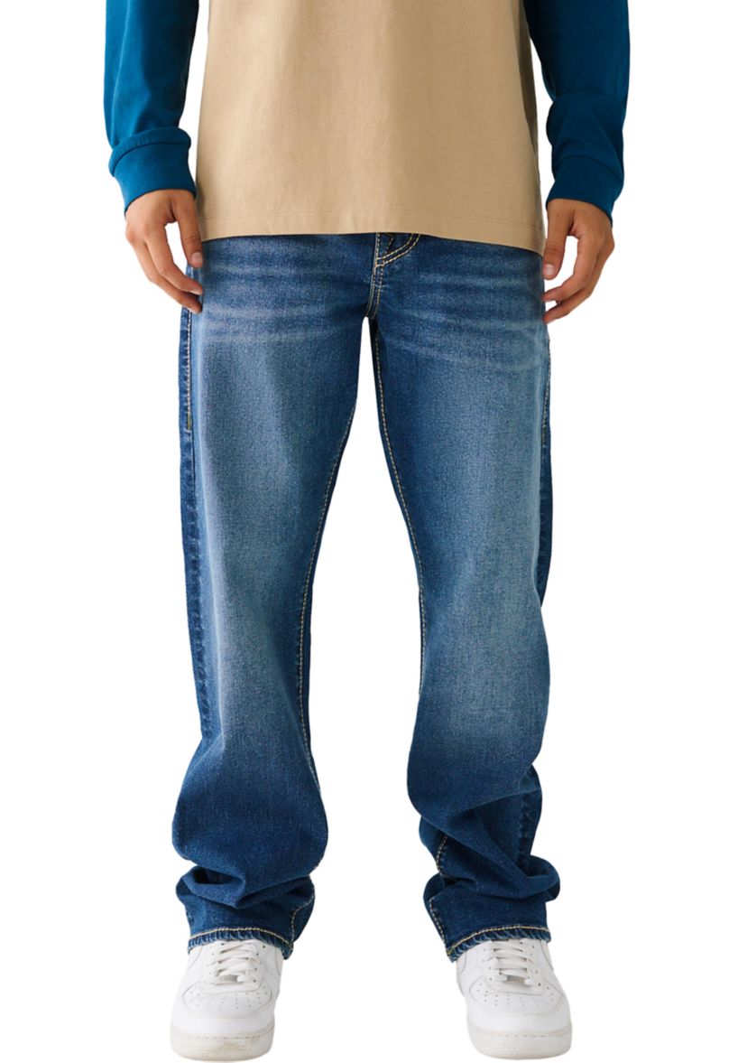 Mens Ricky Big T Stitch Straight Jeans