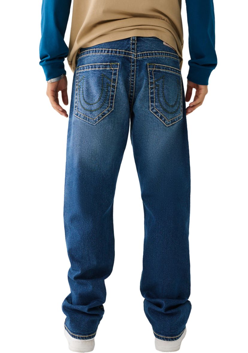 Mens Ricky Big T Stitch Straight Jeans