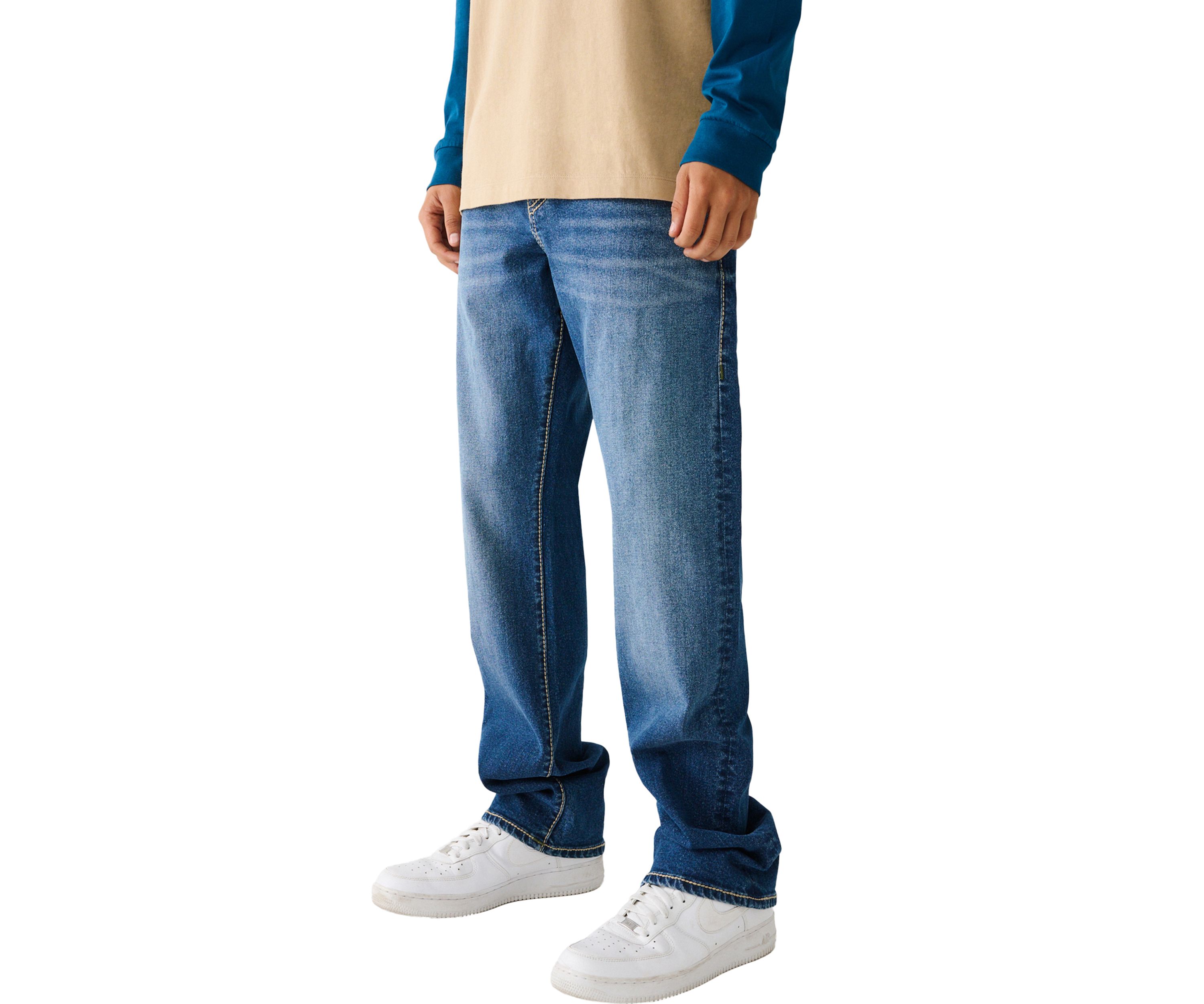 Mens Ricky Big T Stitch Straight Jeans