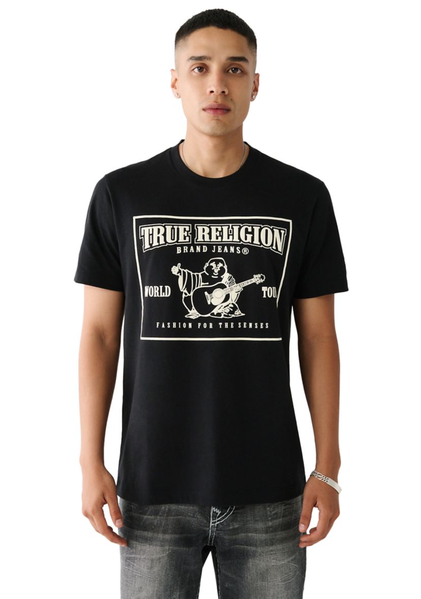 Mens Buddha Logo Graphic T-Shirt