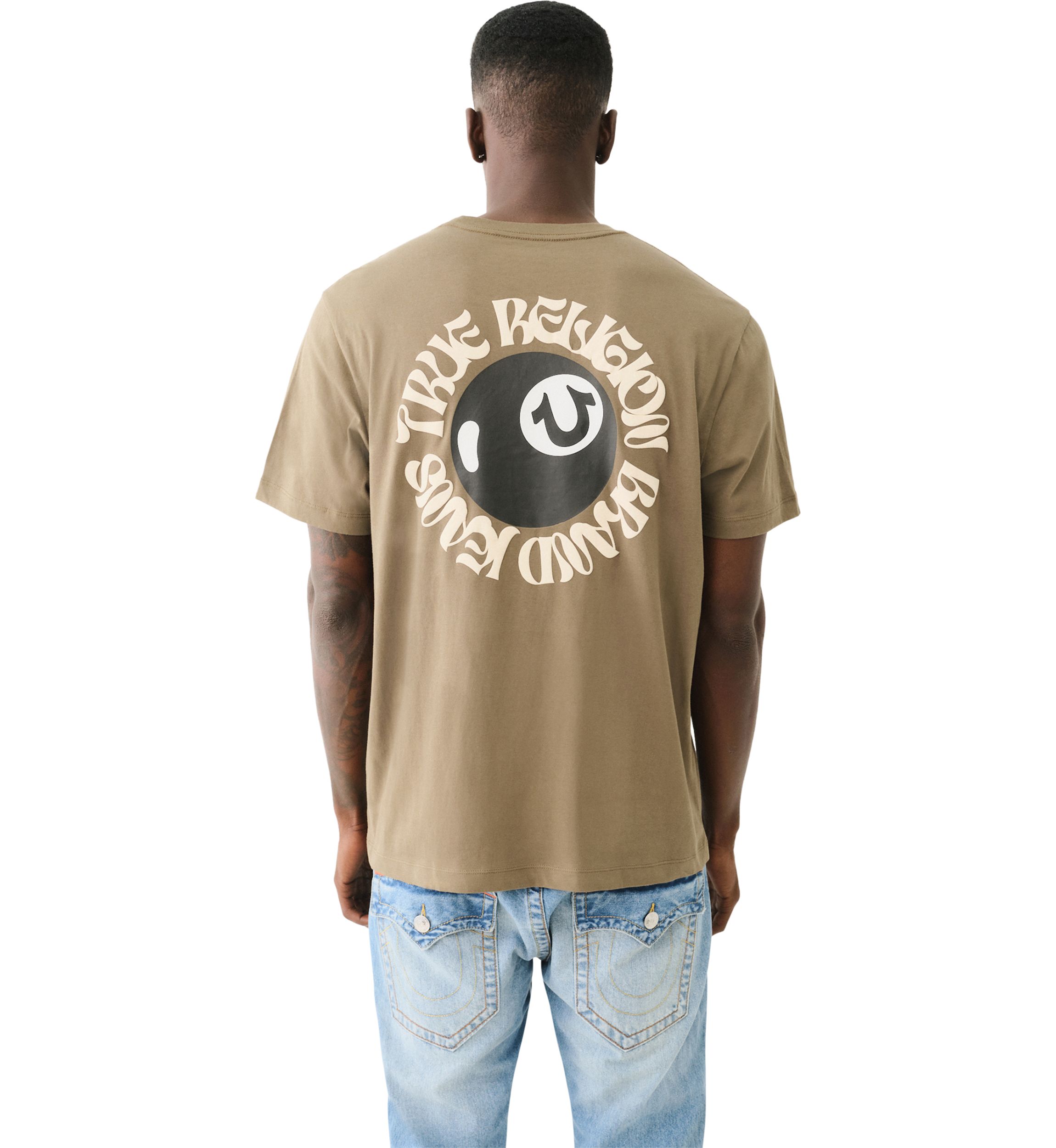 Mens Puff Print Billiards Logo Graphic T-Shirt