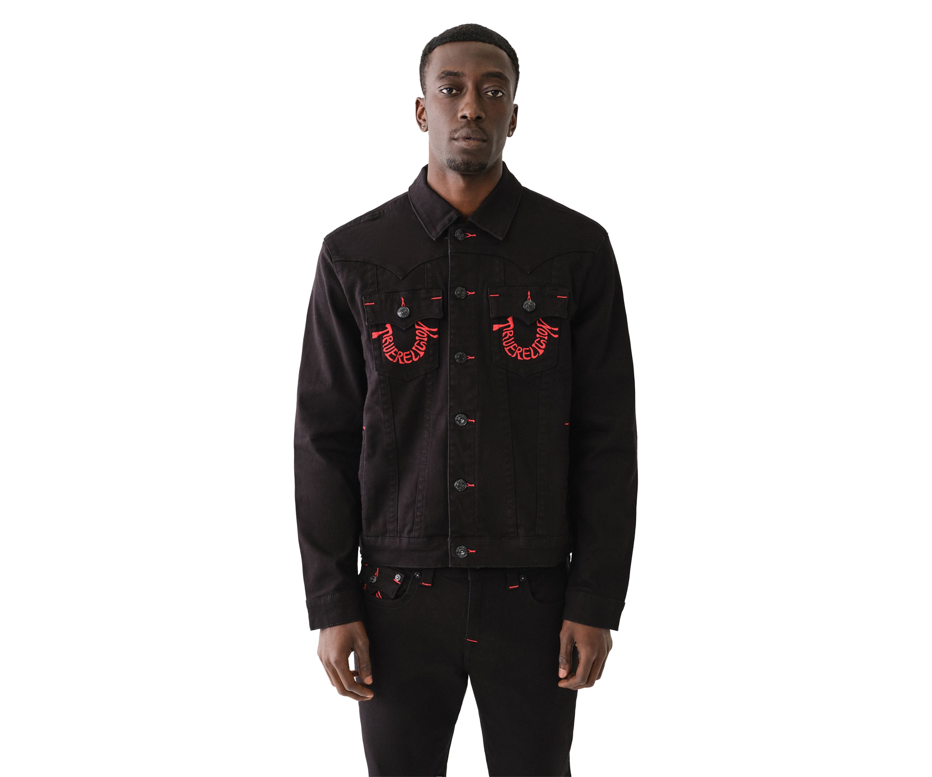 Jimmy Embroidered Pocket Denim Jacket
