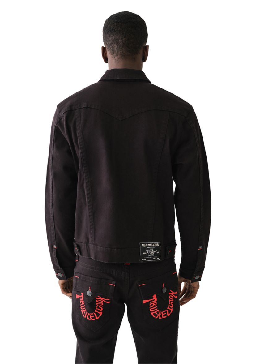Jimmy Embroidered Pocket Denim Jacket