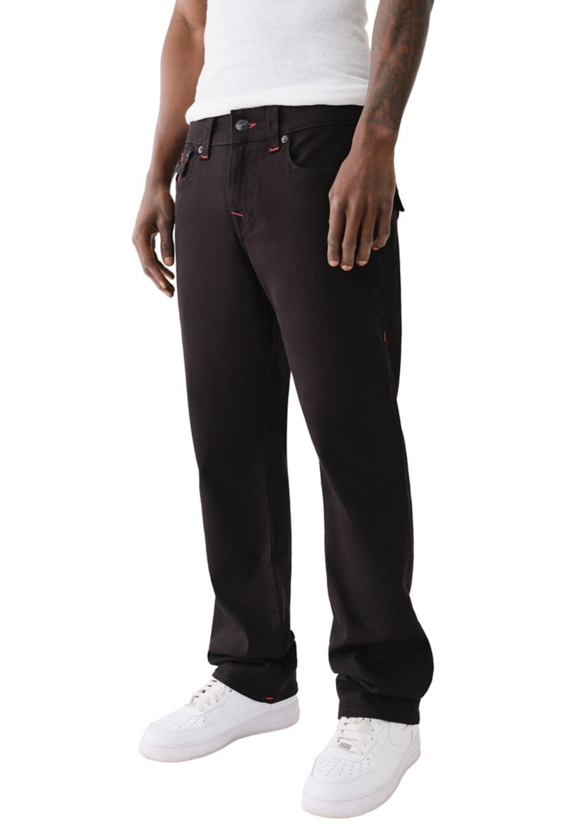 Mens Ricky Straight Fit Flap Jeans