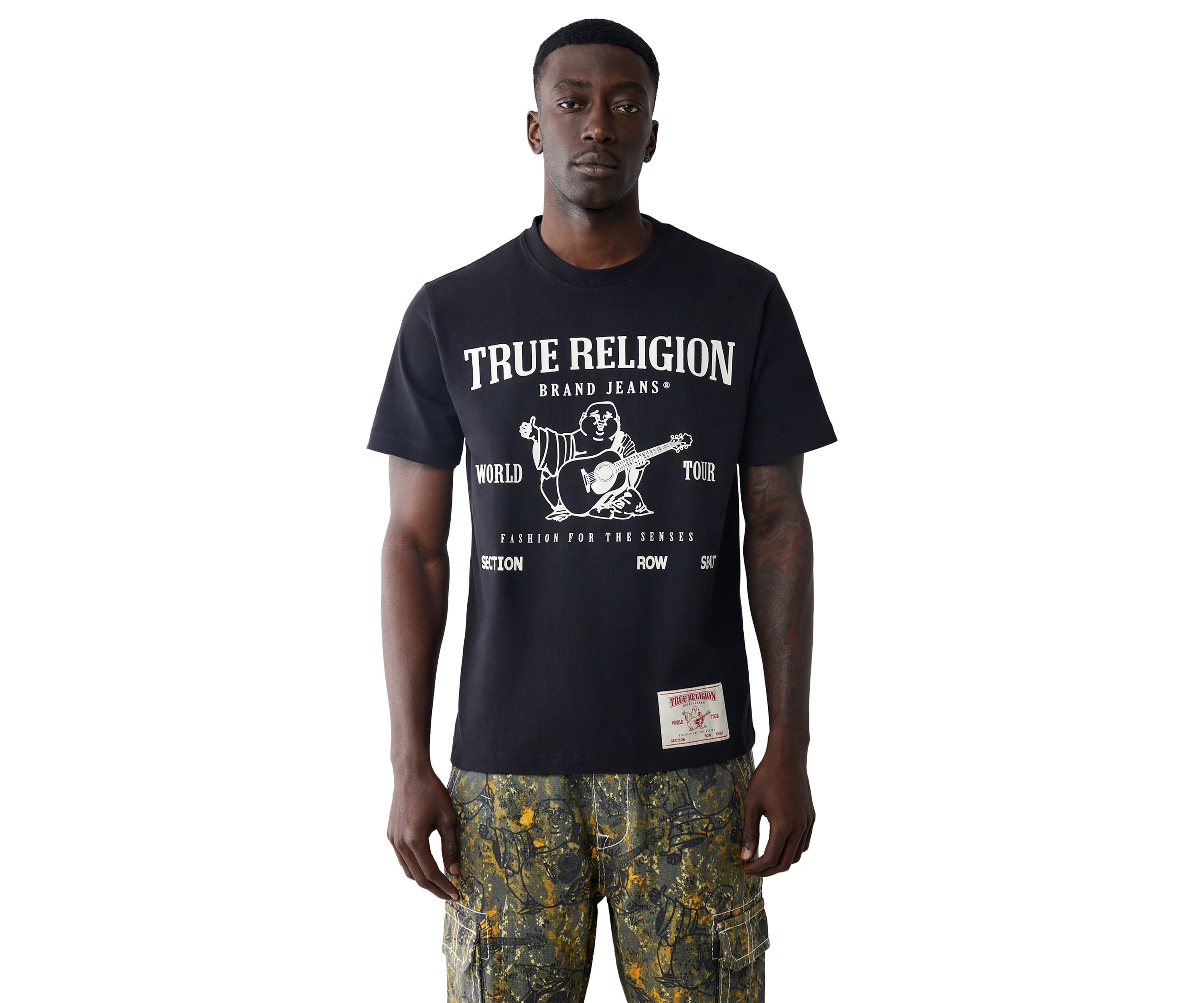 Mens World Tour Logo Short Sleeve Graphic T-Shirt