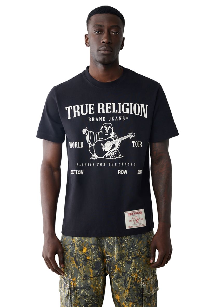 Mens World Tour Logo Short Sleeve Graphic T-Shirt