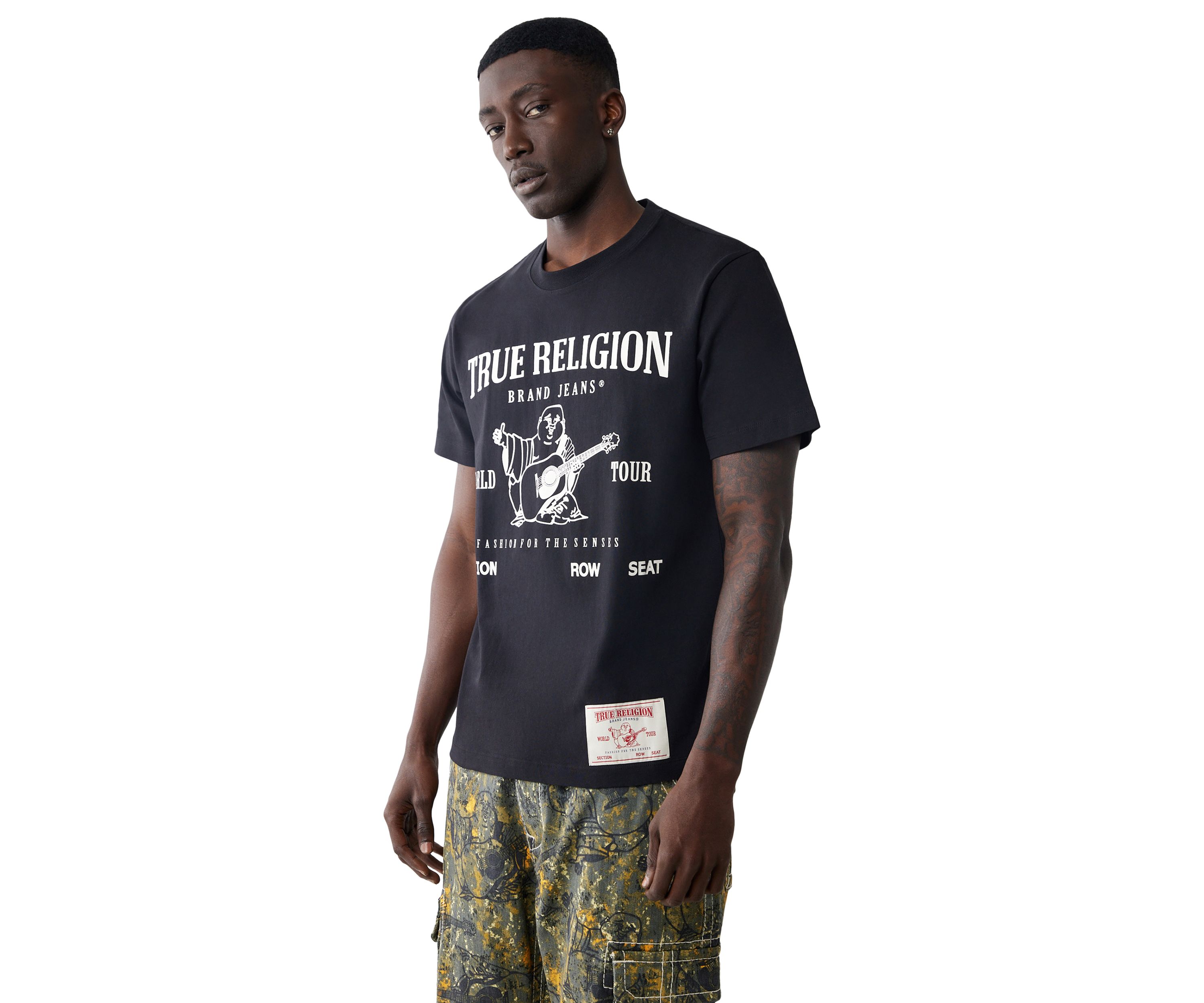 Mens World Tour Logo Short Sleeve Graphic T-Shirt