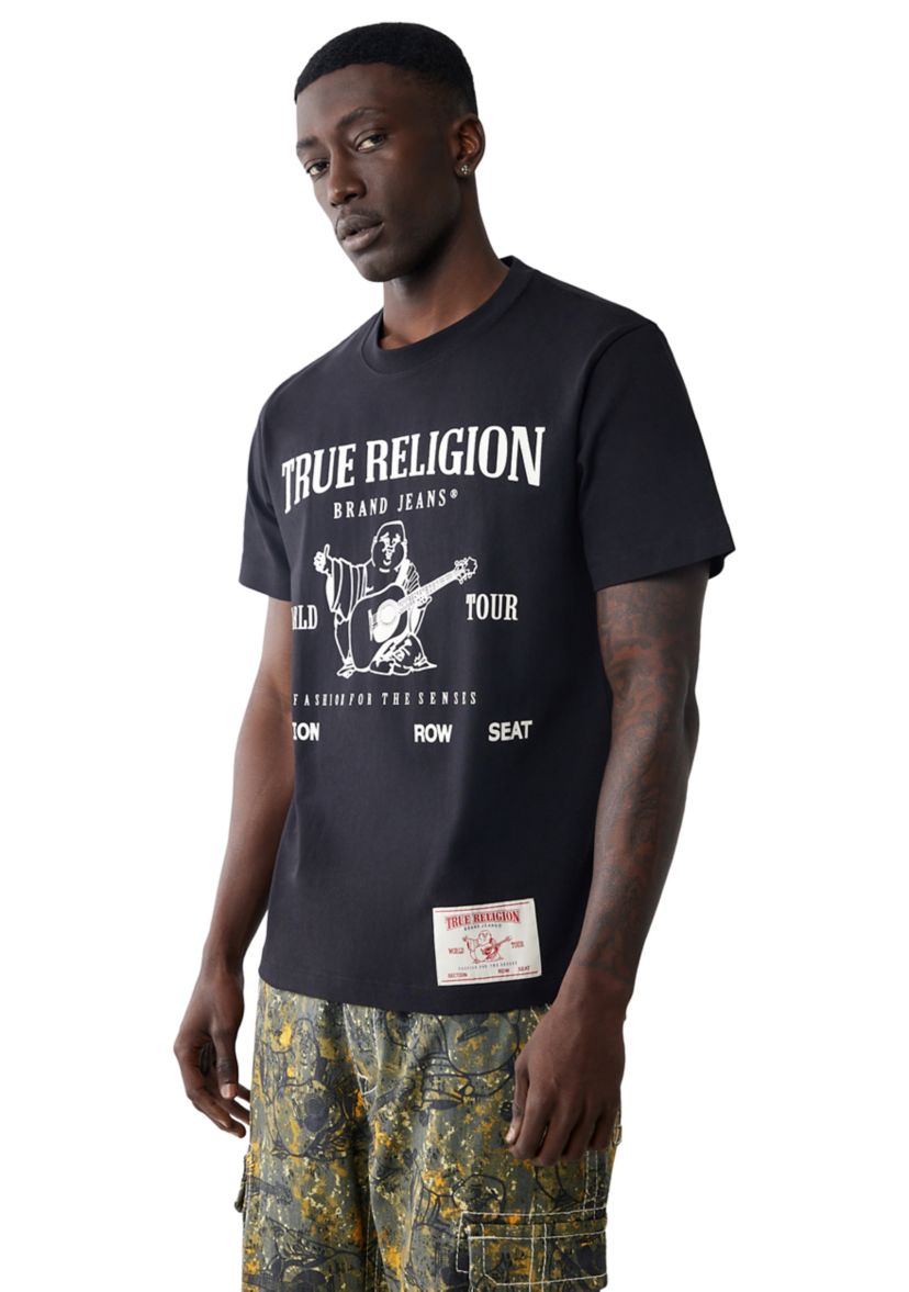 Mens World Tour Logo Short Sleeve Graphic T-Shirt