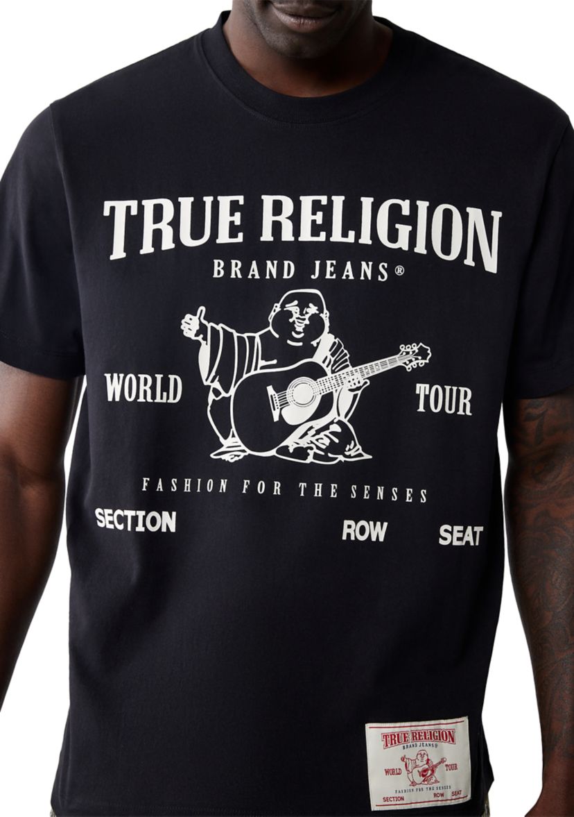 Mens World Tour Logo Short Sleeve Graphic T-Shirt