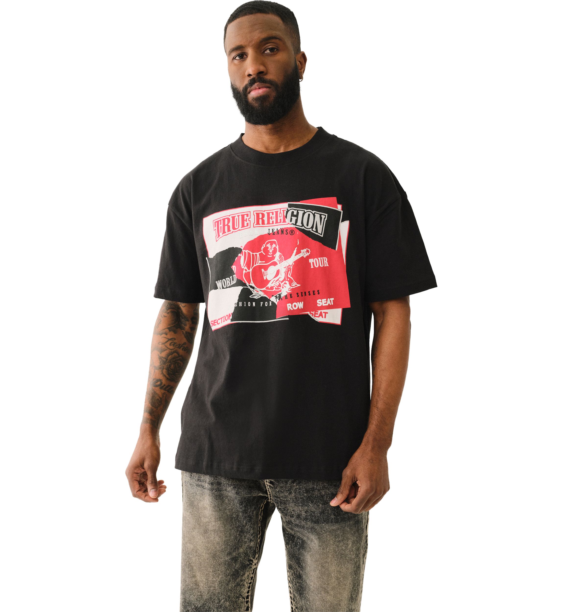 Torn Logo Heavyweight Short Sleeve Graphic T-Shirt 