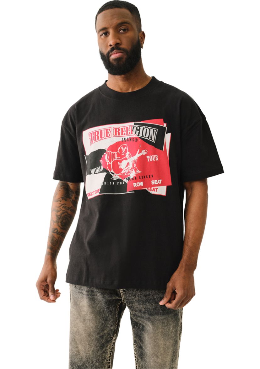 Torn Logo Heavyweight Short Sleeve Graphic T-Shirt 